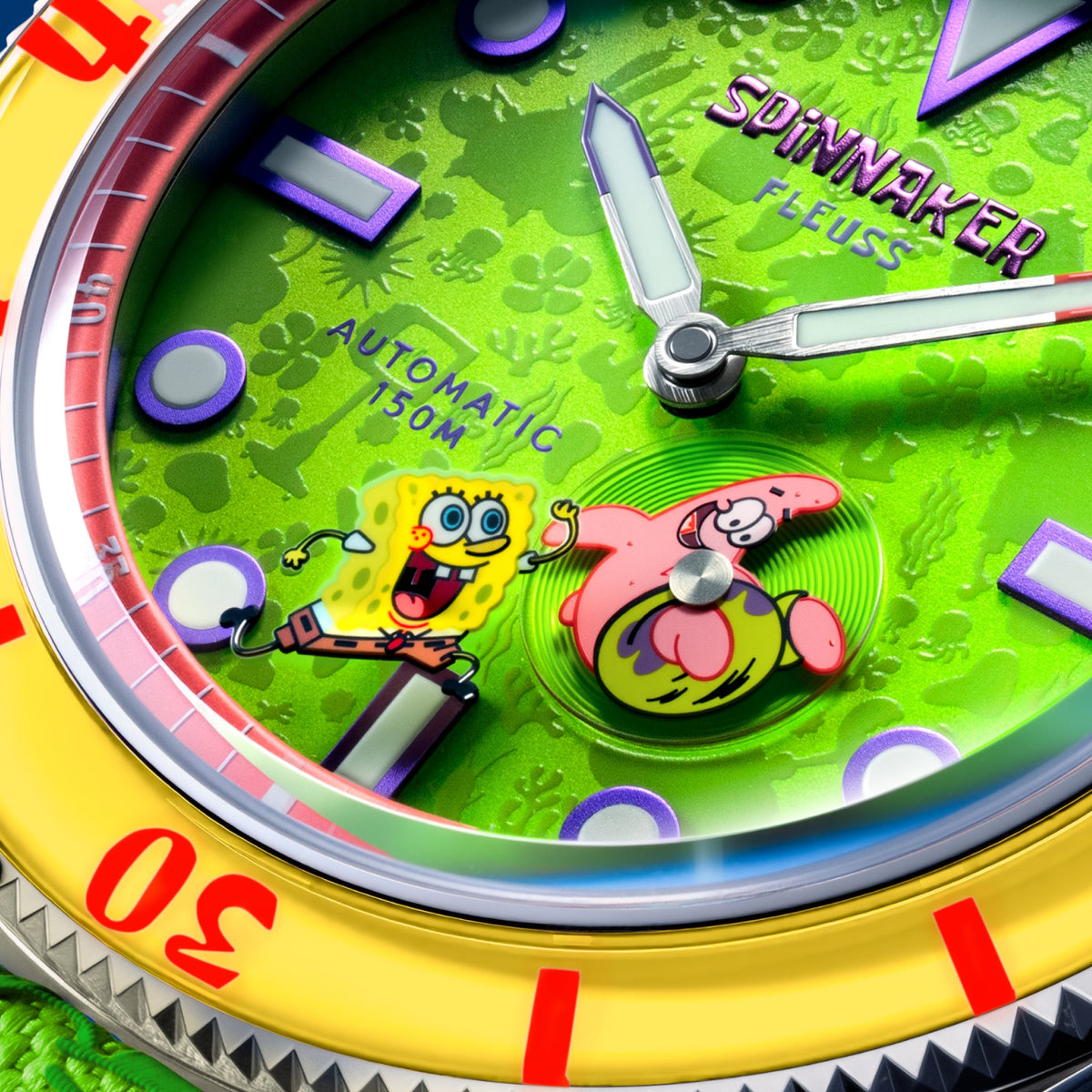 SPINNAKER Spinnaker Fleuss Automatic Spongebob Squarepants Shell Mates Limited Edition Patrick Green Men's Watch SP-5160-06