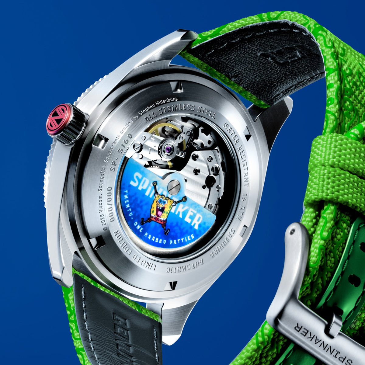 SPINNAKER Spinnaker Fleuss Automatic Spongebob Squarepants Shell Mates Limited Edition Patrick Green Men's Watch SP-5160-06