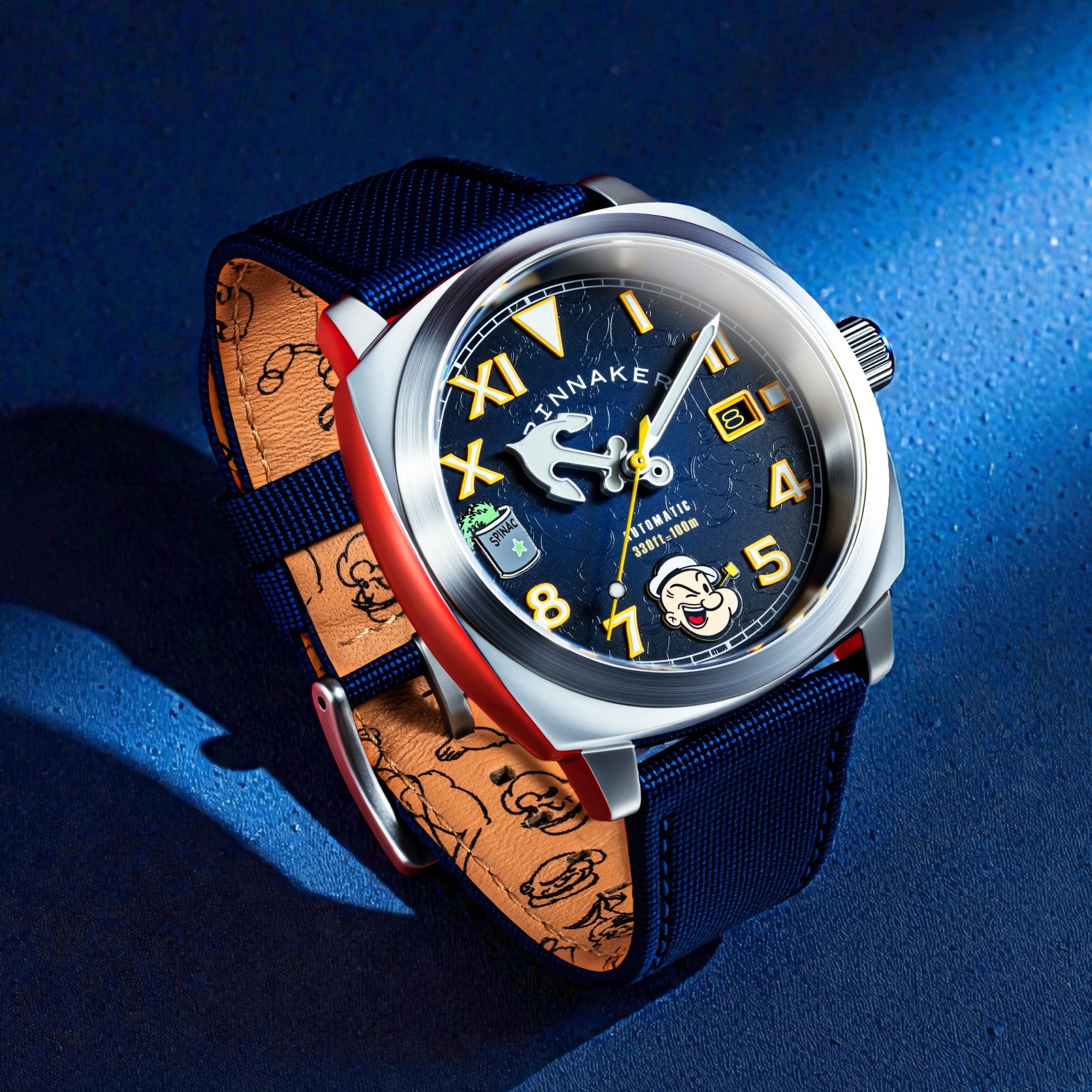 SPINNAKER Spinnaker Hull California Automatic Popeye Sailors And Sweethearts Limited Edition Popeye Navy Men's Watch SP-5169-01