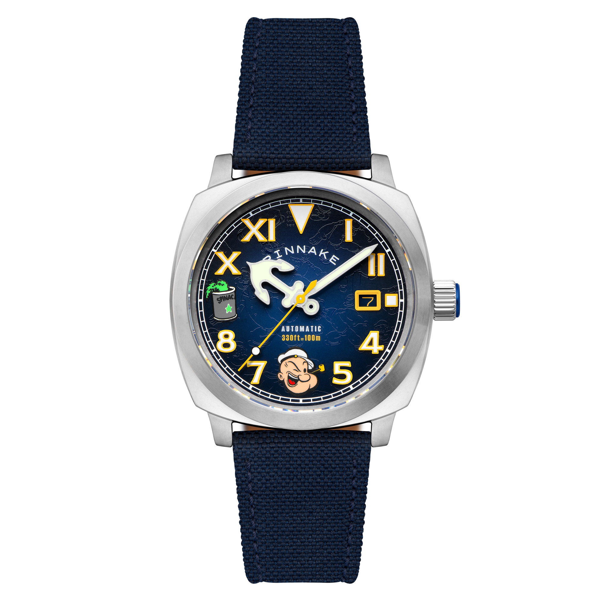 SPINNAKER Spinnaker Hull California Automatic Popeye Sailors And Sweethearts Limited Edition Popeye Navy Men's Watch SP-5169-01