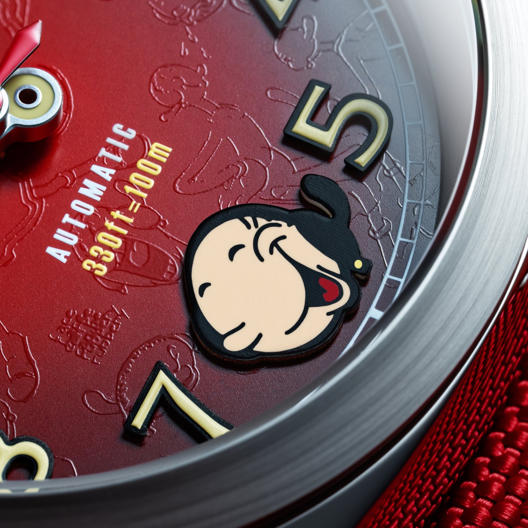 SPINNAKER Spinnaker Hull California Automatic Popeye Sailors And Sweethearts Limited Edition Olive Oyl Red Men's Watch SP-5169-02