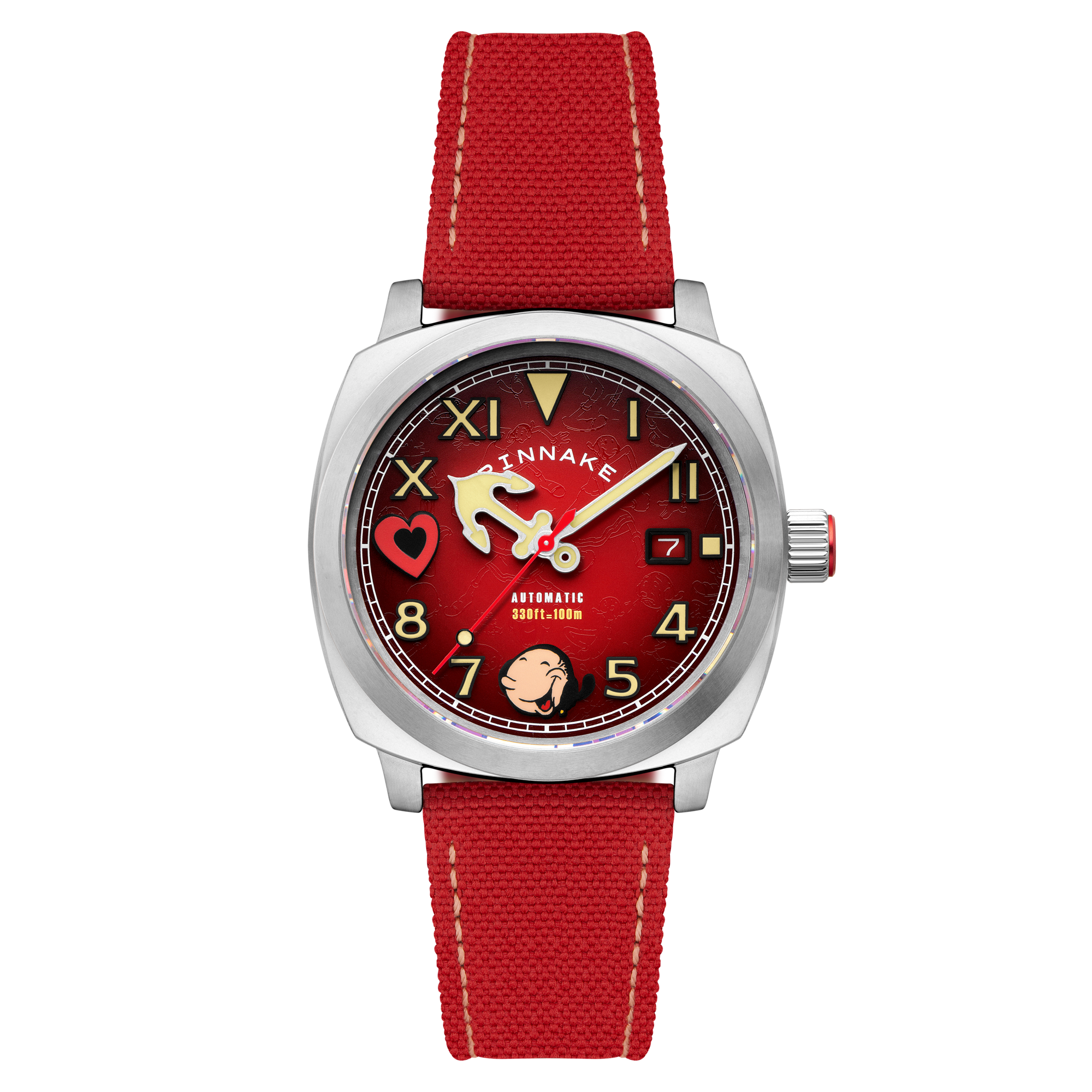 SPINNAKER Spinnaker Hull California Automatic Popeye Sailors And Sweethearts Limited Edition Olive Oyl Red Men's Watch SP-5169-02