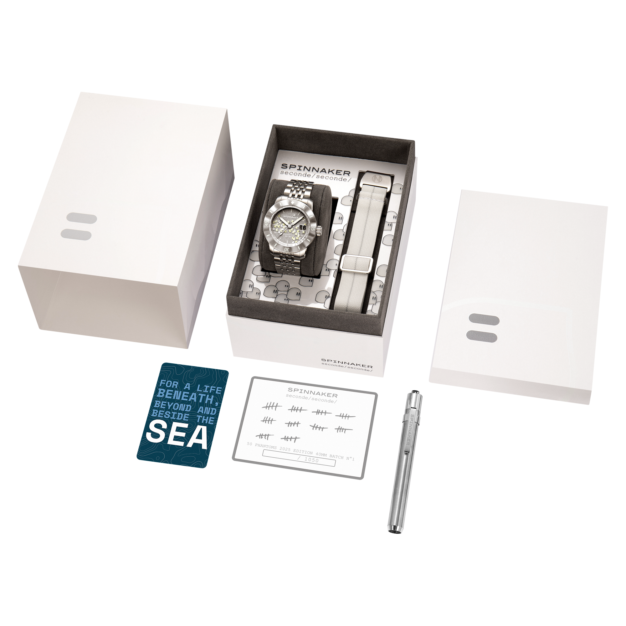 Spinnaker Fleuss Automatic Seconde Seconde 2025 Edition 40mm Phantom Steel Men's Watch SP-5170-11A