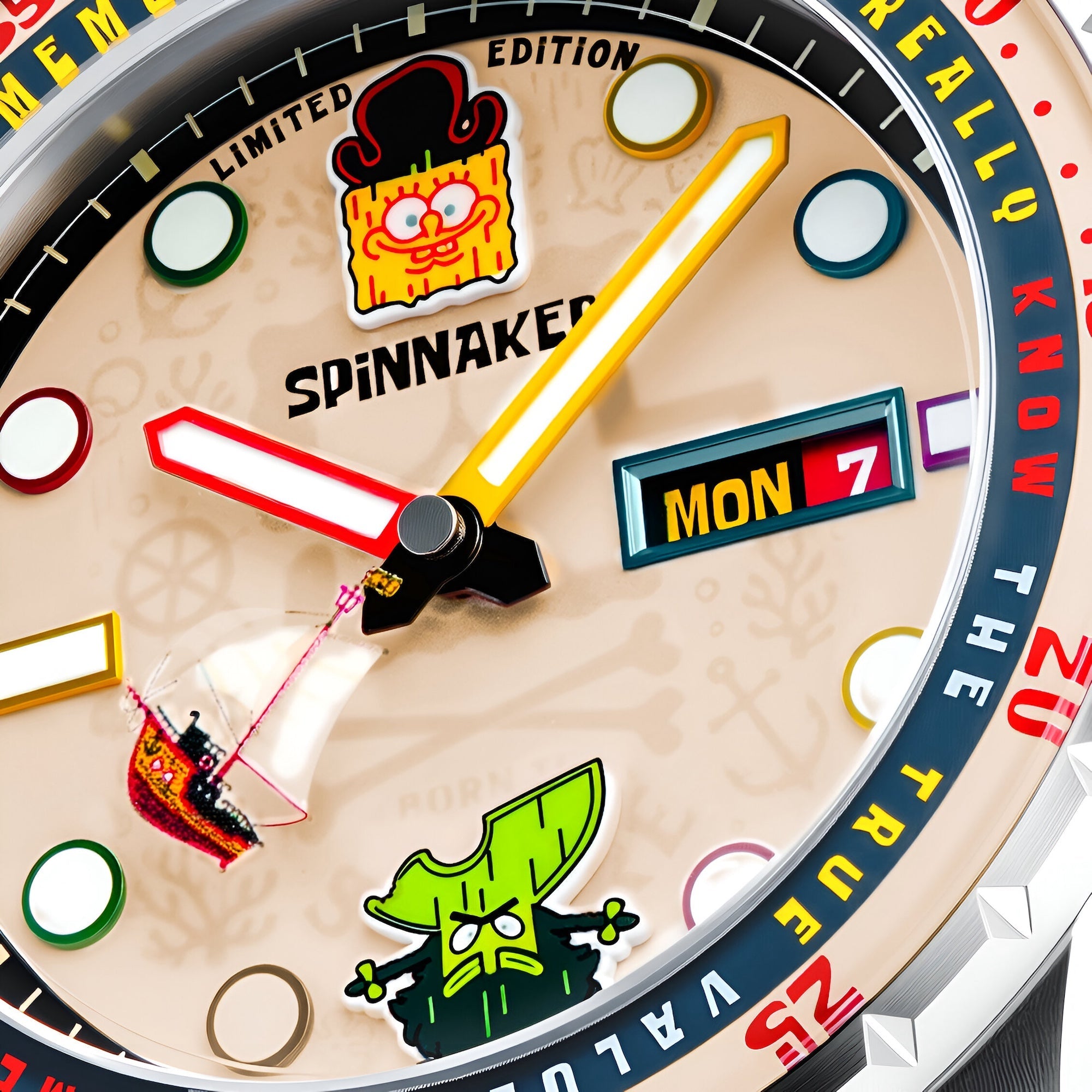 SPINNAKER Spinnaker Hass Automatic Spongebob Search For Squarepants Limited Edition Seafaring Spongebob Men's Watch SP-5171-11