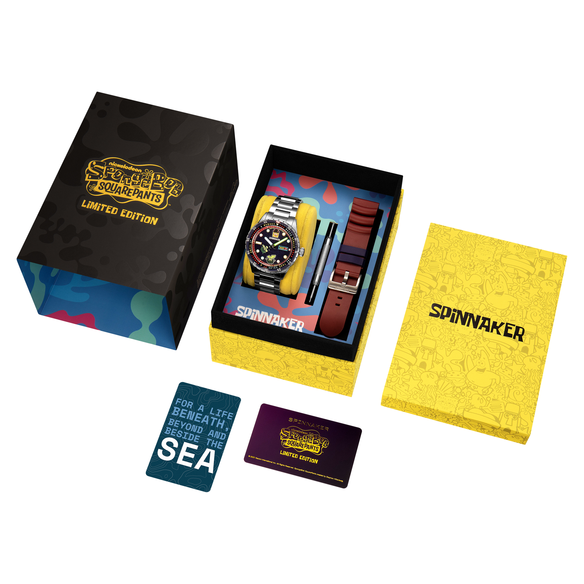 SPINNAKER Spinnaker Hass Automatic Spongebob Search For Squarepants Limited Edition Flying Dutchman Men's Watch SP-5171-22