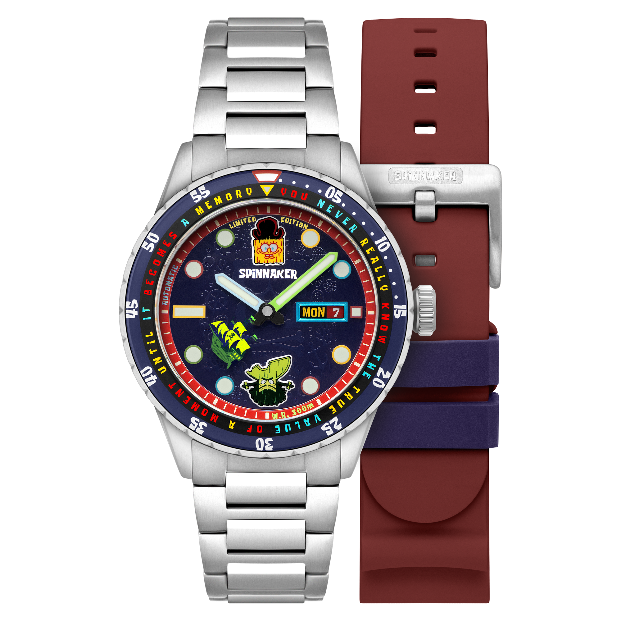SPINNAKER Spinnaker Hass Automatic Spongebob Search For Squarepants Limited Edition Flying Dutchman Men's Watch SP-5171-22