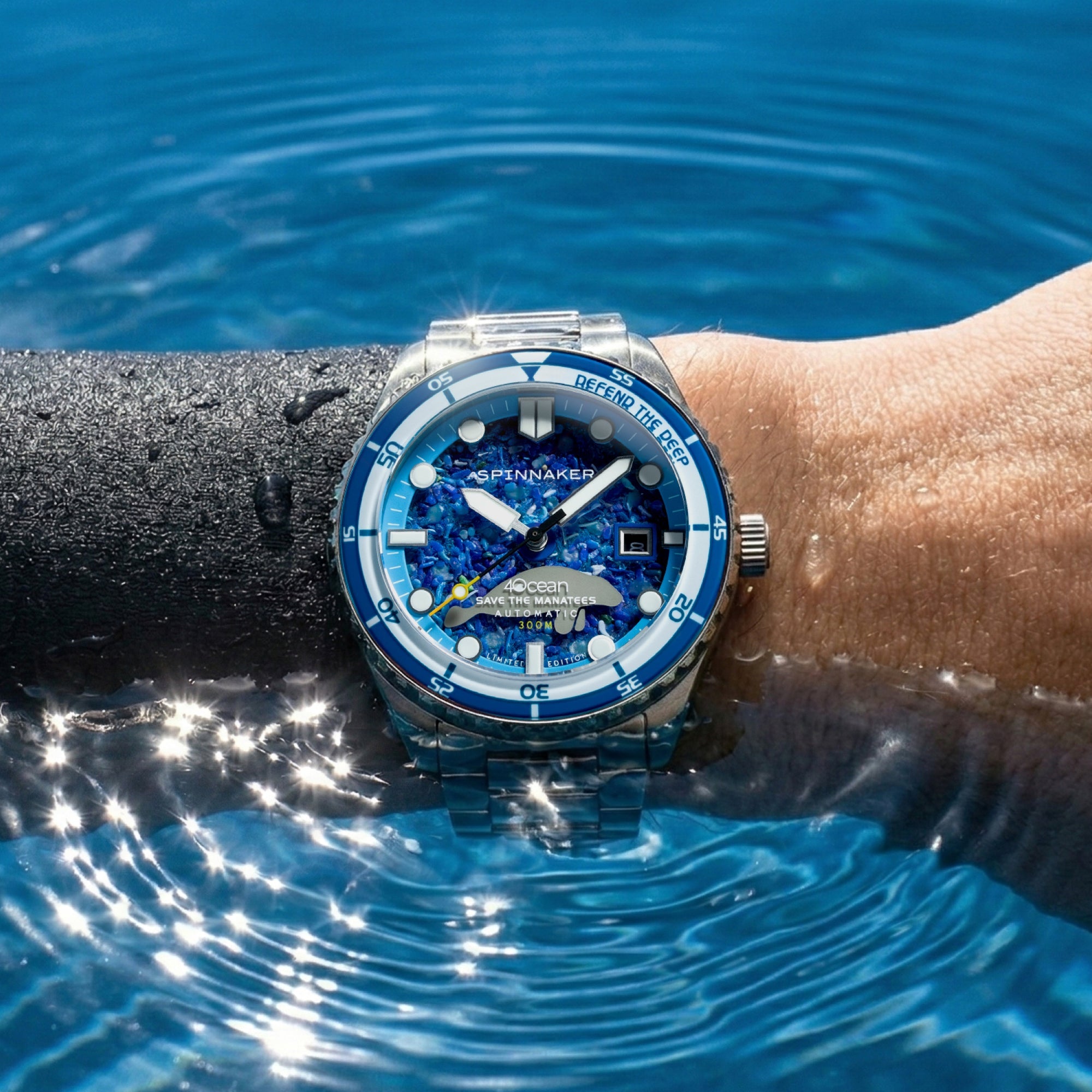 SPINNAKER Spinnaker Hass Automatic 4Ocean Limited Edition Manatee Men's Watch SP-5172-11