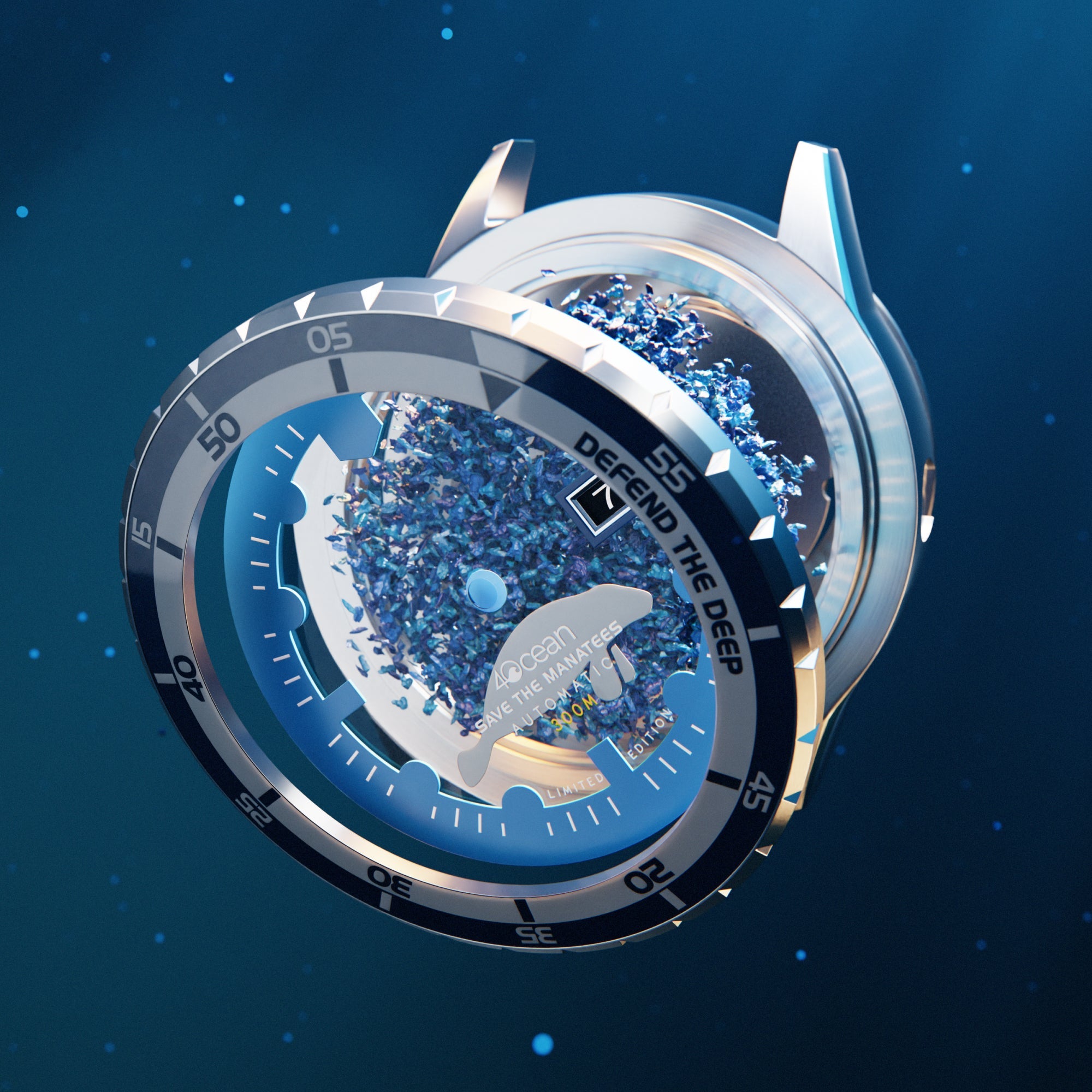SPINNAKER Spinnaker Hass Automatic 4Ocean Limited Edition Manatee Men's Watch SP-5172-11