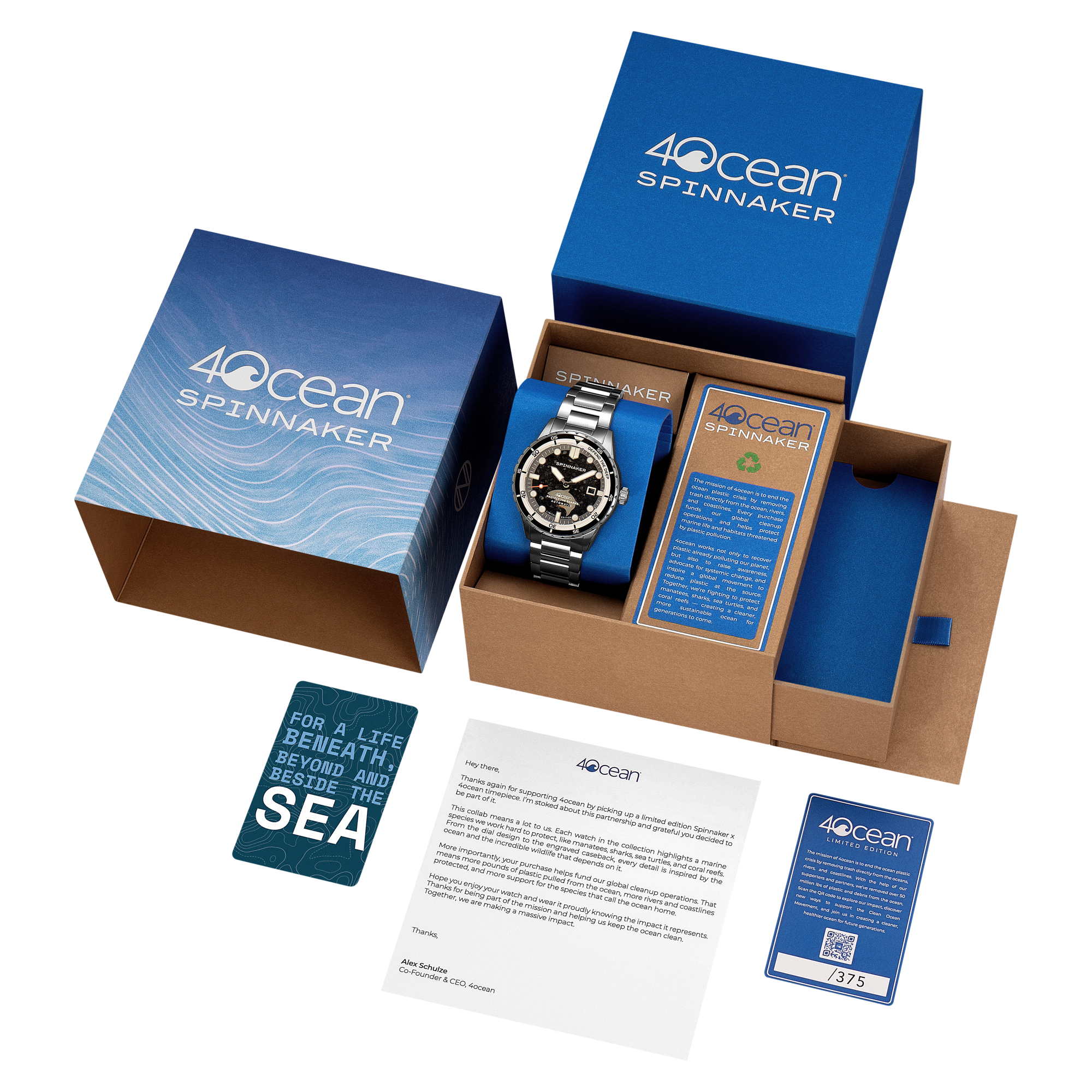 SPINNAKER Spinnaker Hass Automatic 4Ocean Limited Edition Sharks Men's Watch SP-5172-22