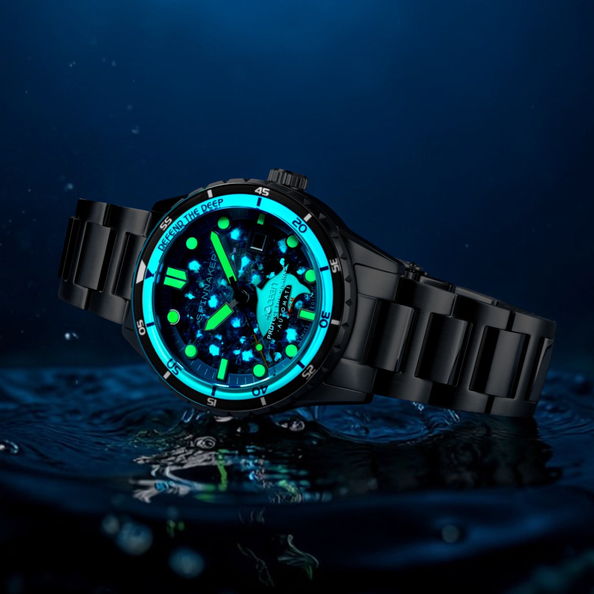 SPINNAKER Spinnaker Hass Automatic 4Ocean Limited Edition Sharks Men's Watch SP-5172-22