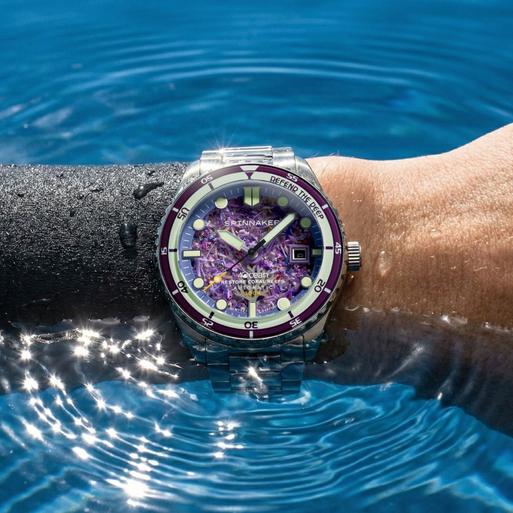 SPINNAKER Spinnaker Hass Automatic 4Ocean Limited Edition Coral Reef Men's Watch SP-5172-44