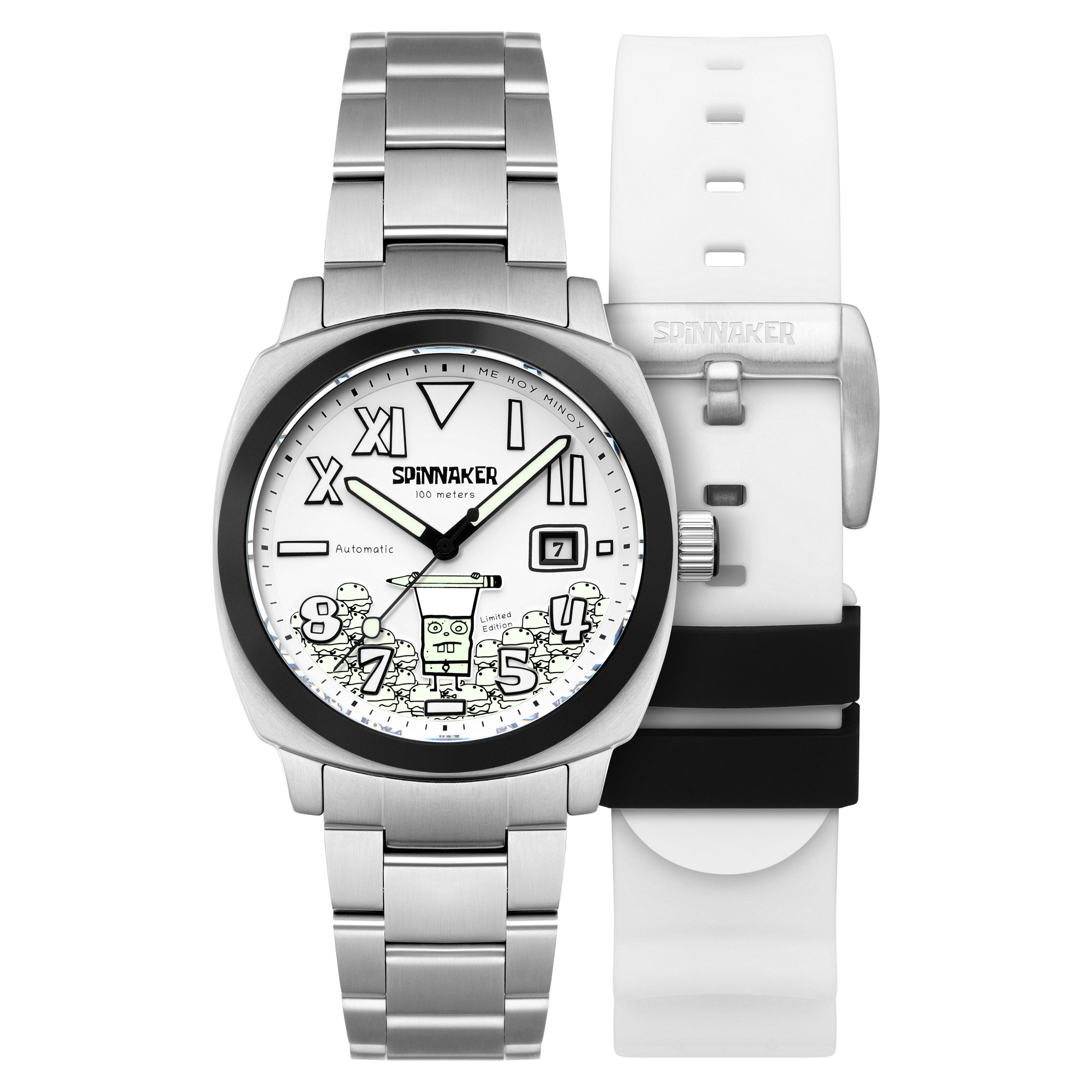 SPINNAKER Spinnaker Hull California Automatic Spongebob Squarepants Doodlebob Limited Edition Patty Parade Men's Watch SP-5174-11