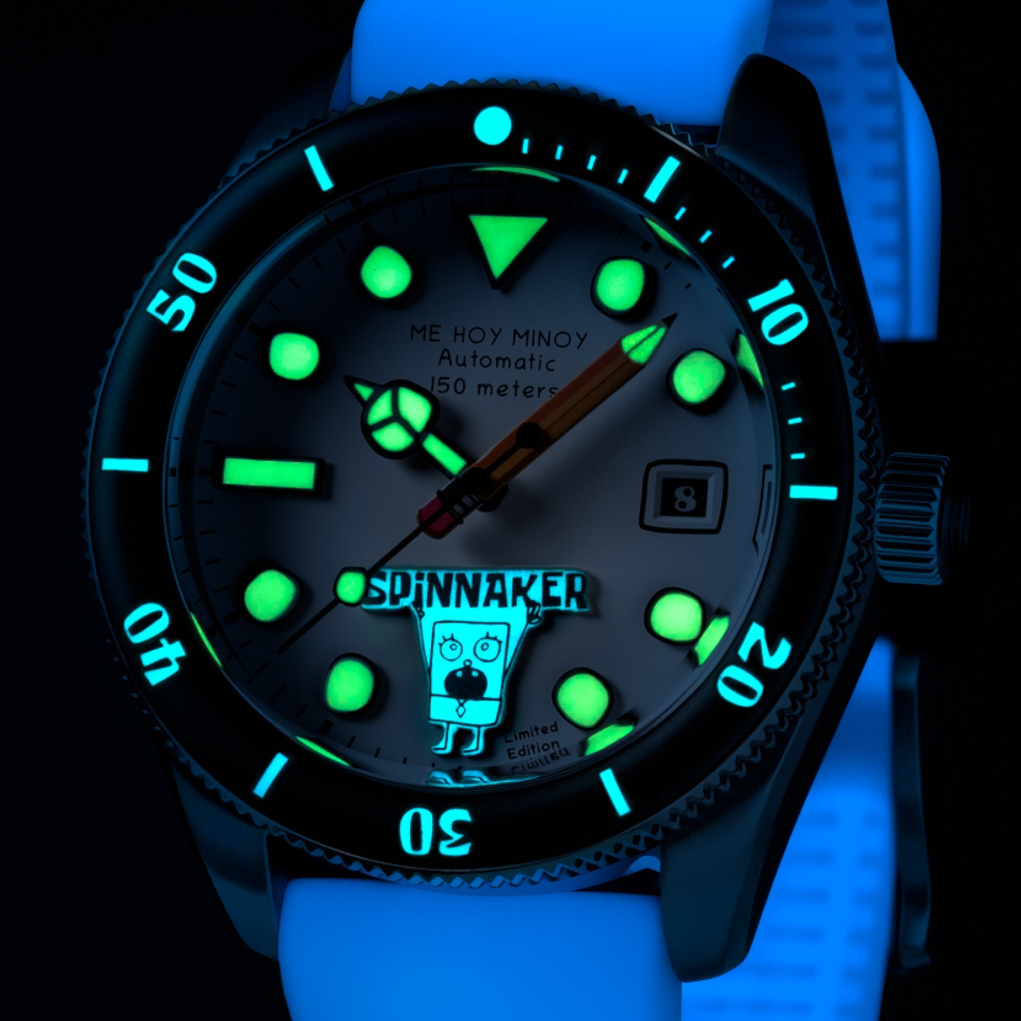 SPINNAKER Spinnaker Croft Mid-Size Automatic Spongebob Squarepants Doodlebob Limited Edition Minute Sketch Men's Watch SP-5176-11
