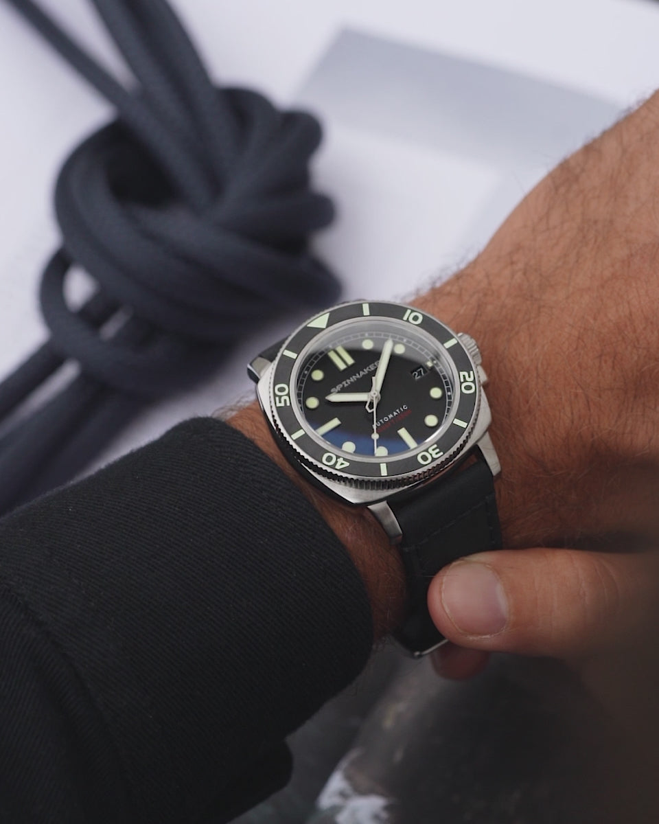 SPINNAKER Spinnaker Hull Diver Men's Automatic Tuxedo Black Watch SP-5088-01