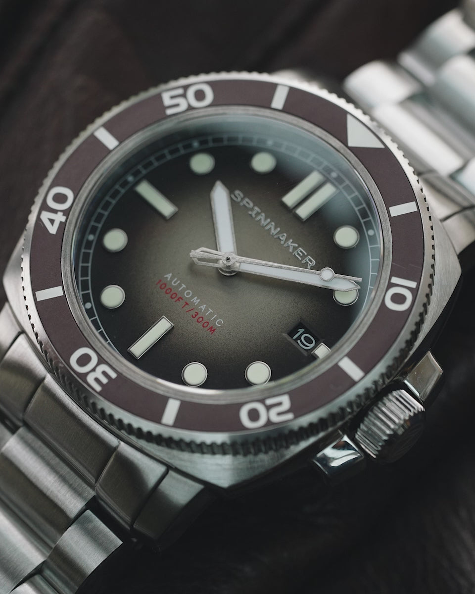 SPINNAKER Spinnaker Hull Diver Men's Japanese Automatic Harvest Brown Watch SP-5088-44