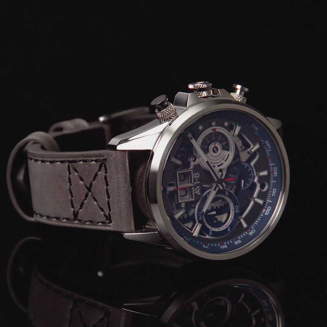 AVI-8 AVI-8 Hawker Harrier Matador Men's Japanese Quartz Chronograph Marine Grey Watch AV-4065-04