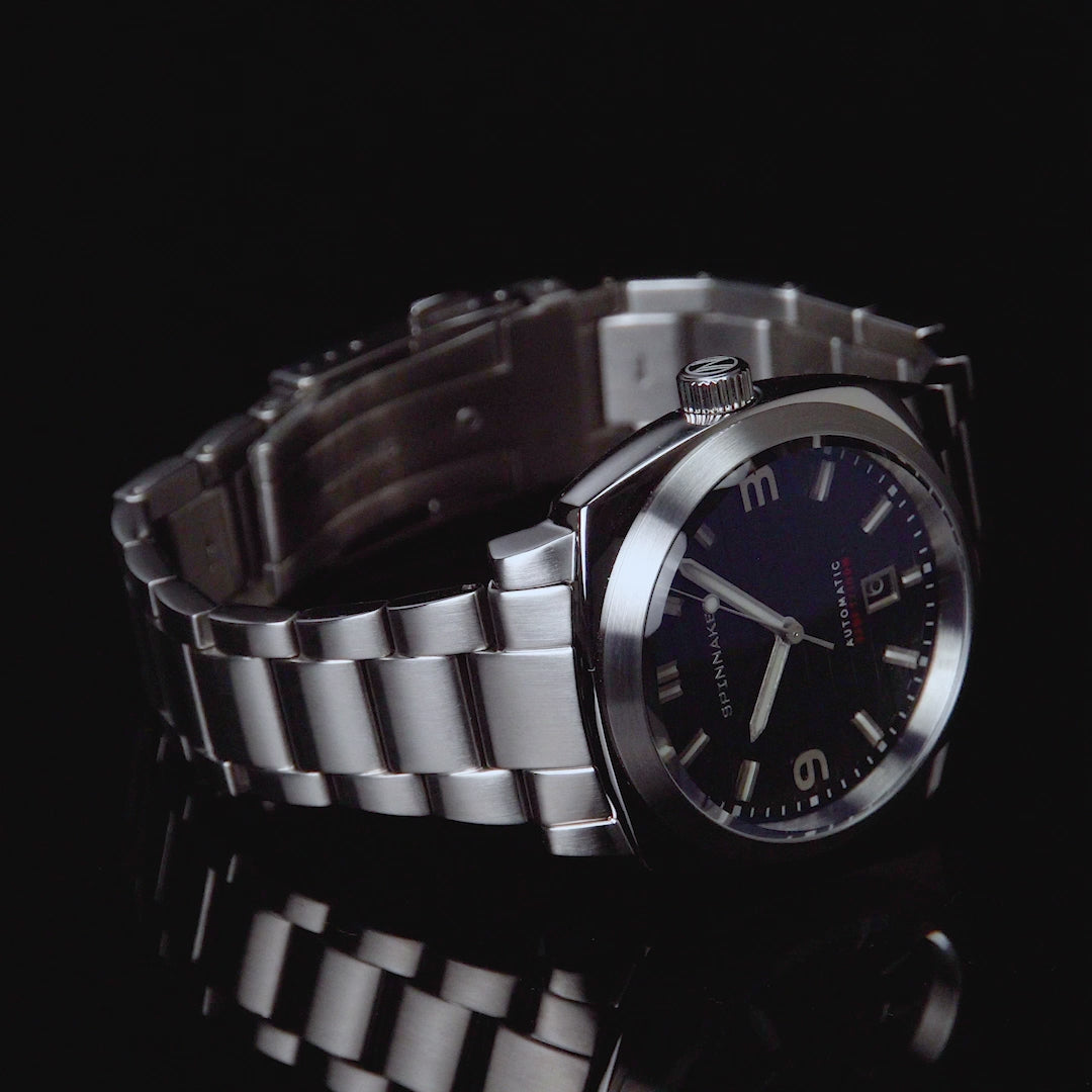 SPINNAKER Spinnaker Hull Men's Japanese Automatic Noire Watch SP-5073-33