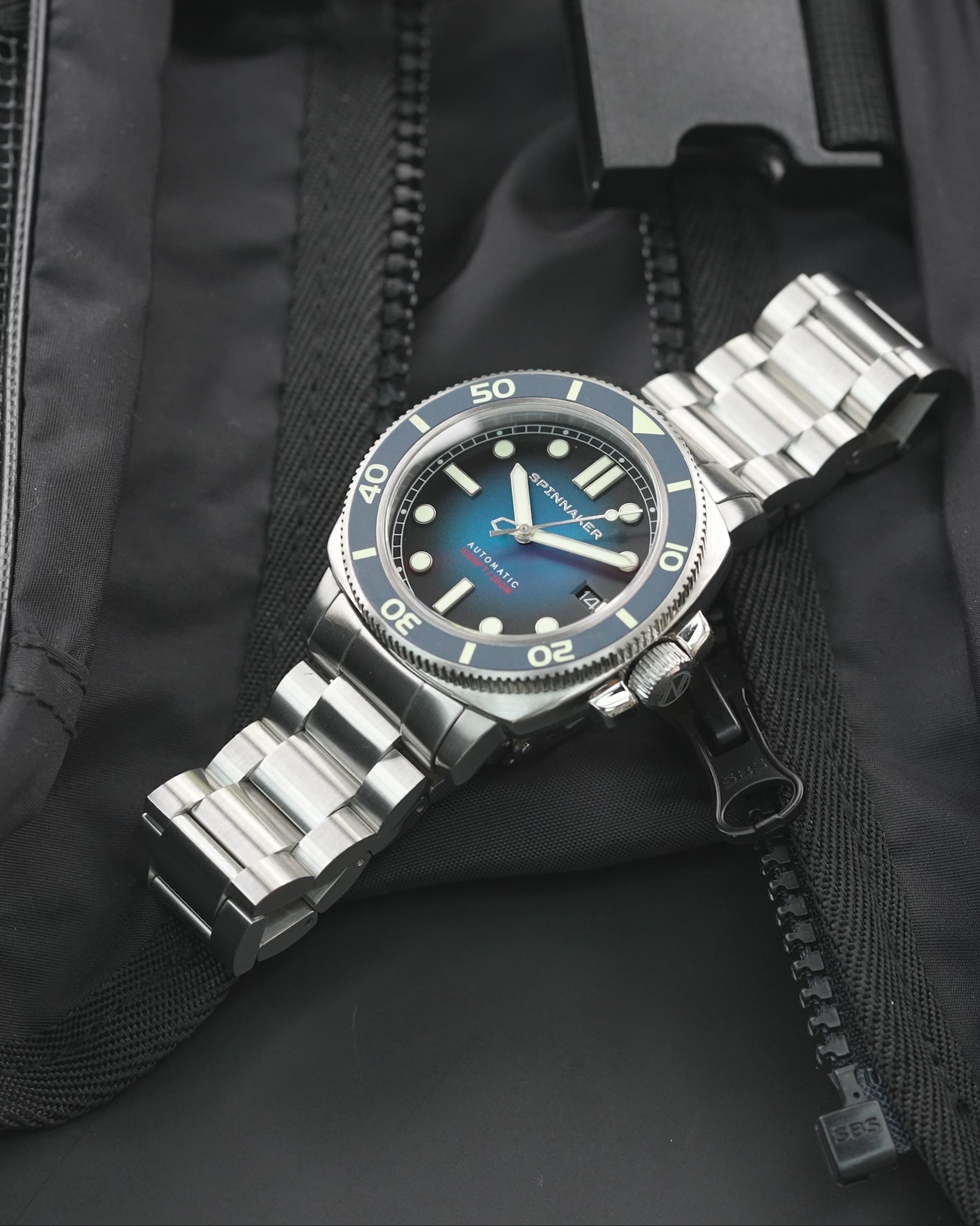 SPINNAKER Spinnaker Hull Diver Men's Japanese Automatic Liberty Blue Watch SP-5088-22