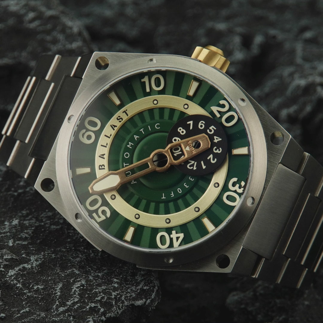 BALLAST Ballast Valiant Pampanito Men's Green Japanese Automatic Watch BL-3147-33