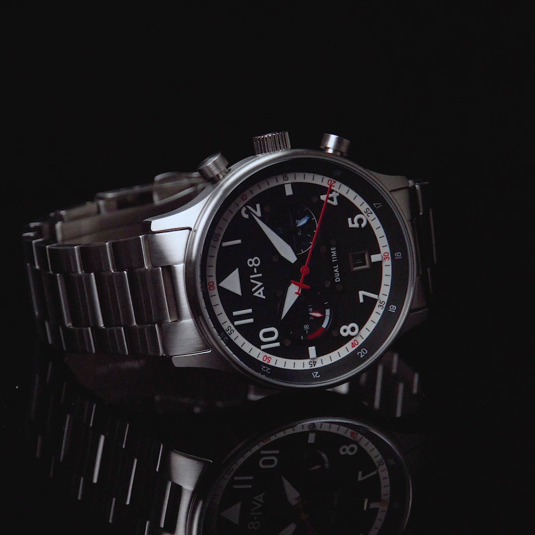 AVI-8 AVI-8 Pilot Hawker Hurricane Carey Men's Rangoon Japanese Quartz Rangoon Watch AV-4088-11
