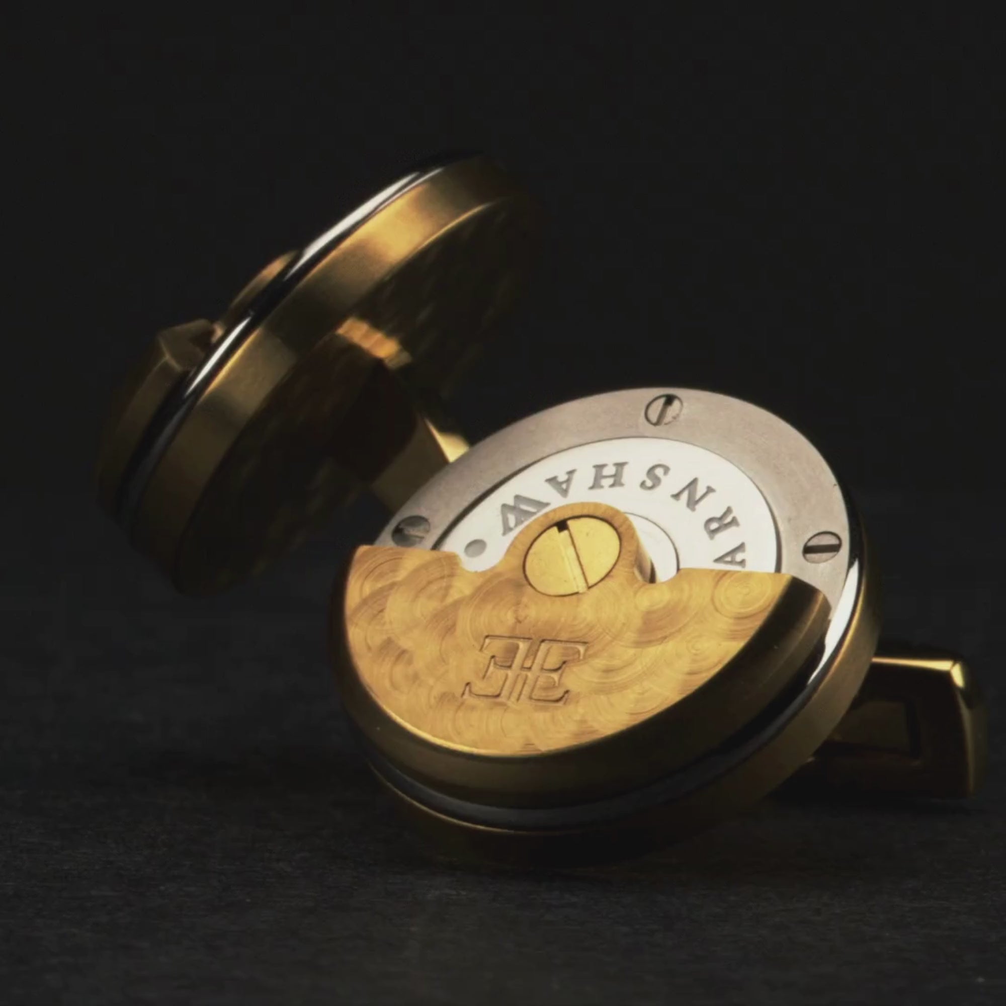 THOMAS EARNSHAW Thomas Earnshaw Gold Silver Rotor Cufflinks Accessory ES-003-C5
