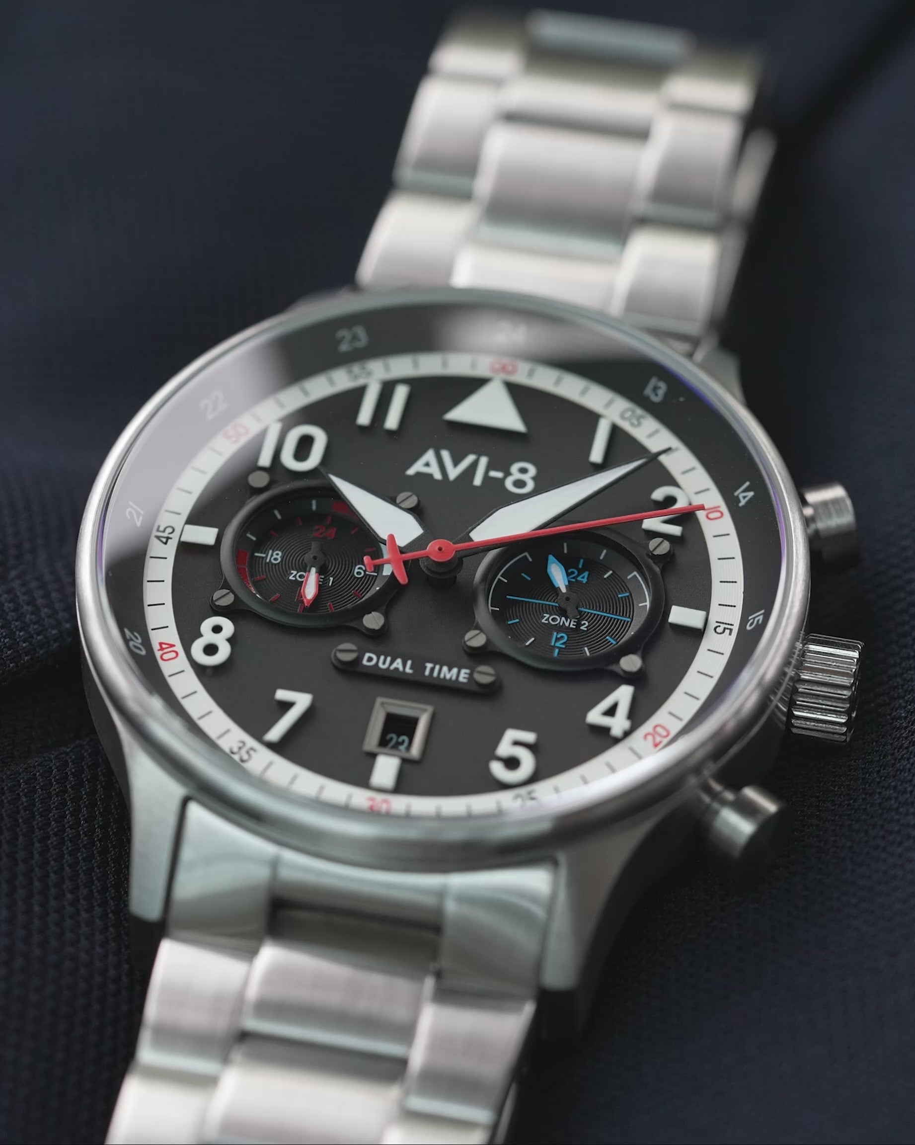 AVI-8 AVI-8 Pilot Hawker Hurricane Carey Men's Rangoon Japanese Quartz Rangoon Watch AV-4088-11