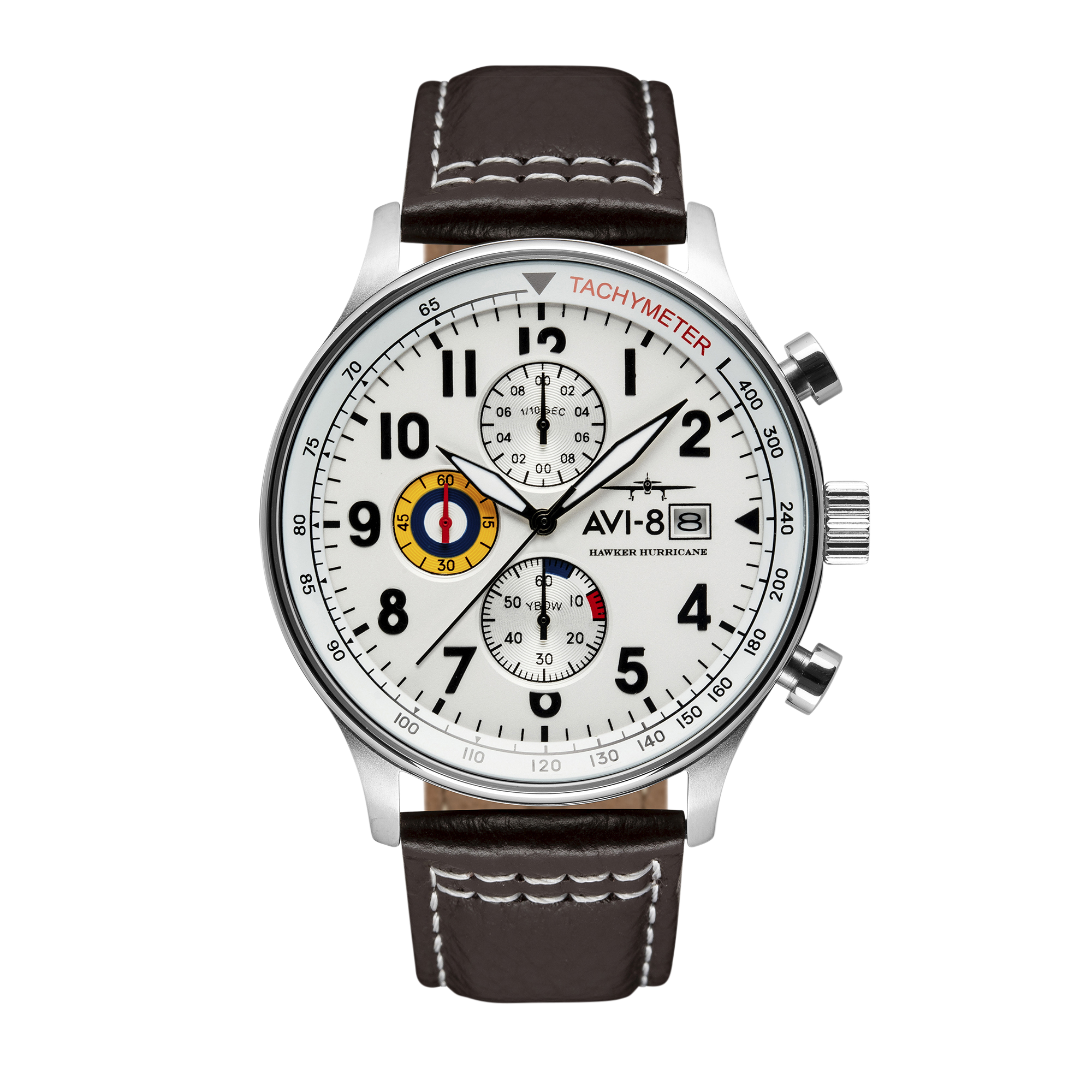 AVI-8 AVI-8 Pilot Hawker Hurricane Men's Japanese Quartz Classic White Watch AV-4011-01