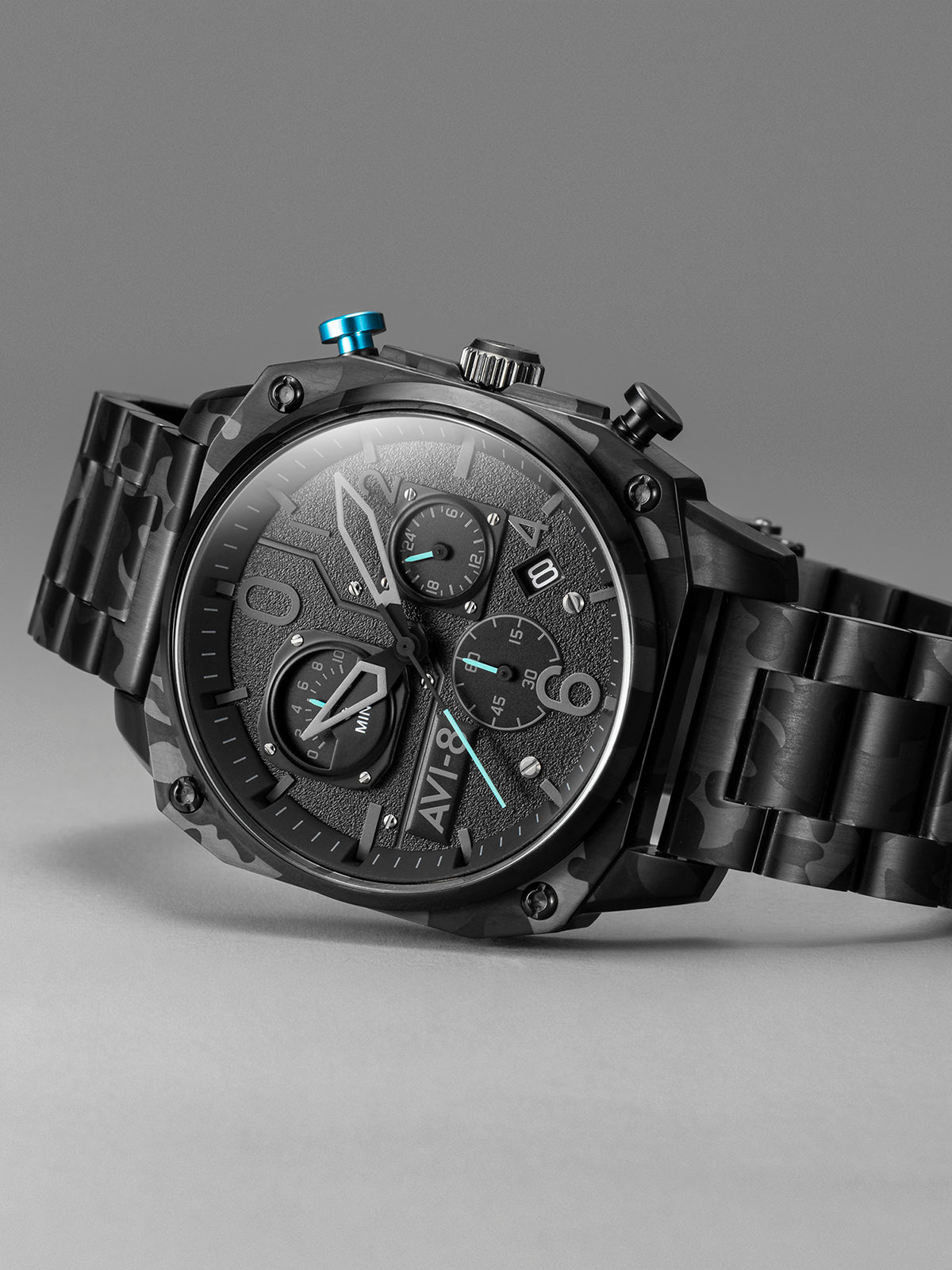 AVI-8 AVI-8 Pilot Hawker Hunter Men's Japanese Quartz Night Camo Watch AV-4052-11