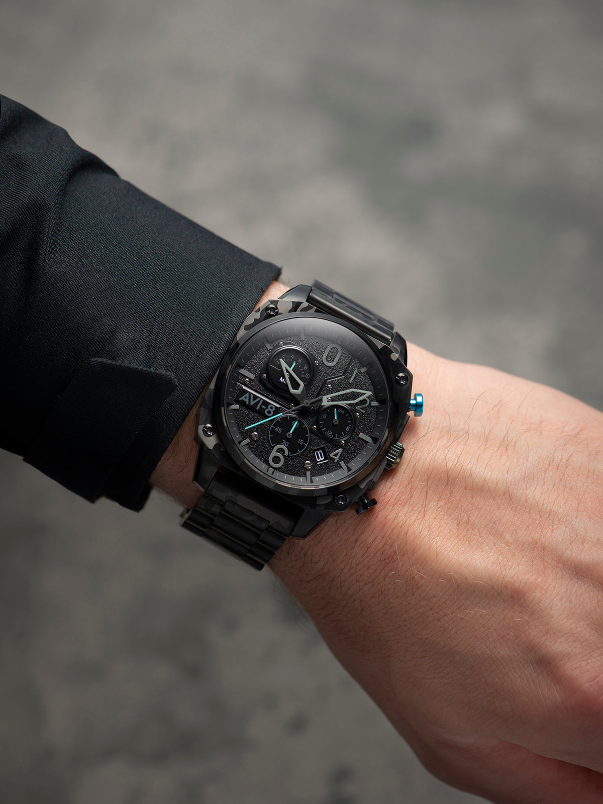 AVI-8 AVI-8 Pilot Hawker Hunter Men's Japanese Quartz Night Camo Watch AV-4052-11