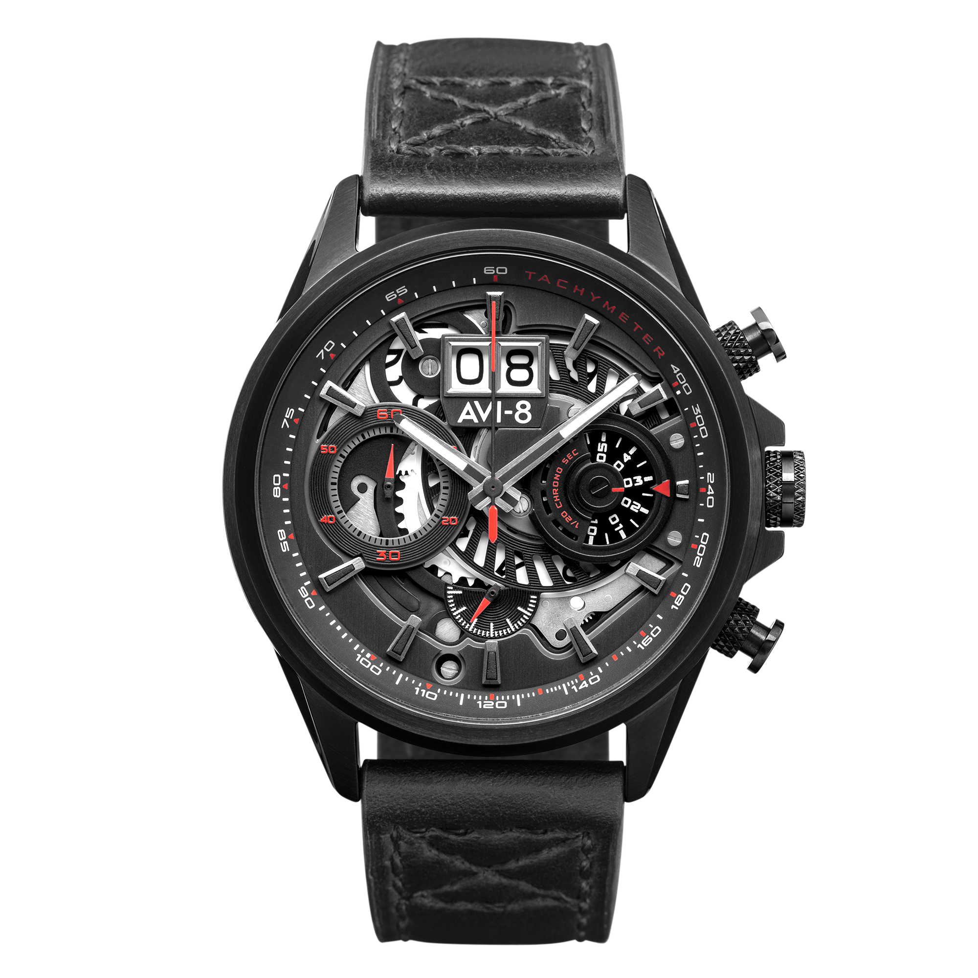 AVI-8 AVI-8 Hawker Harrier Matador Men's Japanese Quartz Chronograph Stealth Black Watch AV-4065-05