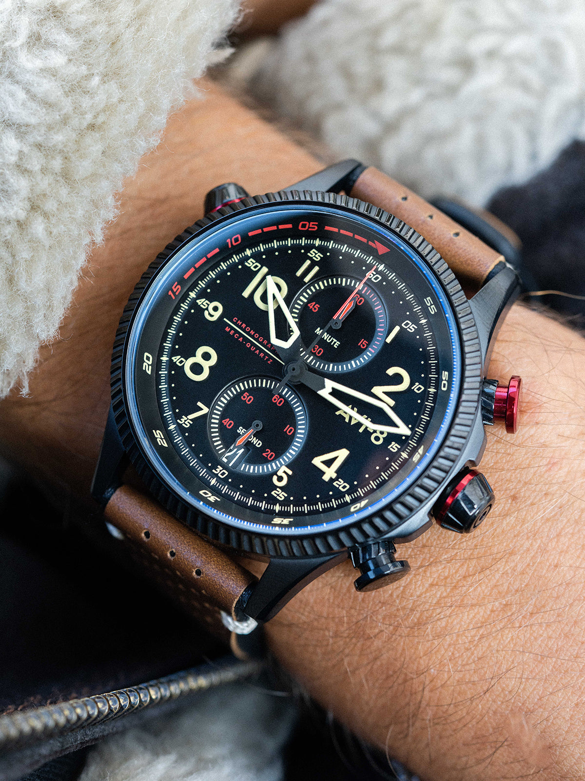 AVI-8 AVI-8 Hawker Hunter Duke Chronograph Men's Quartz Tangmere Watch AV-4080-04