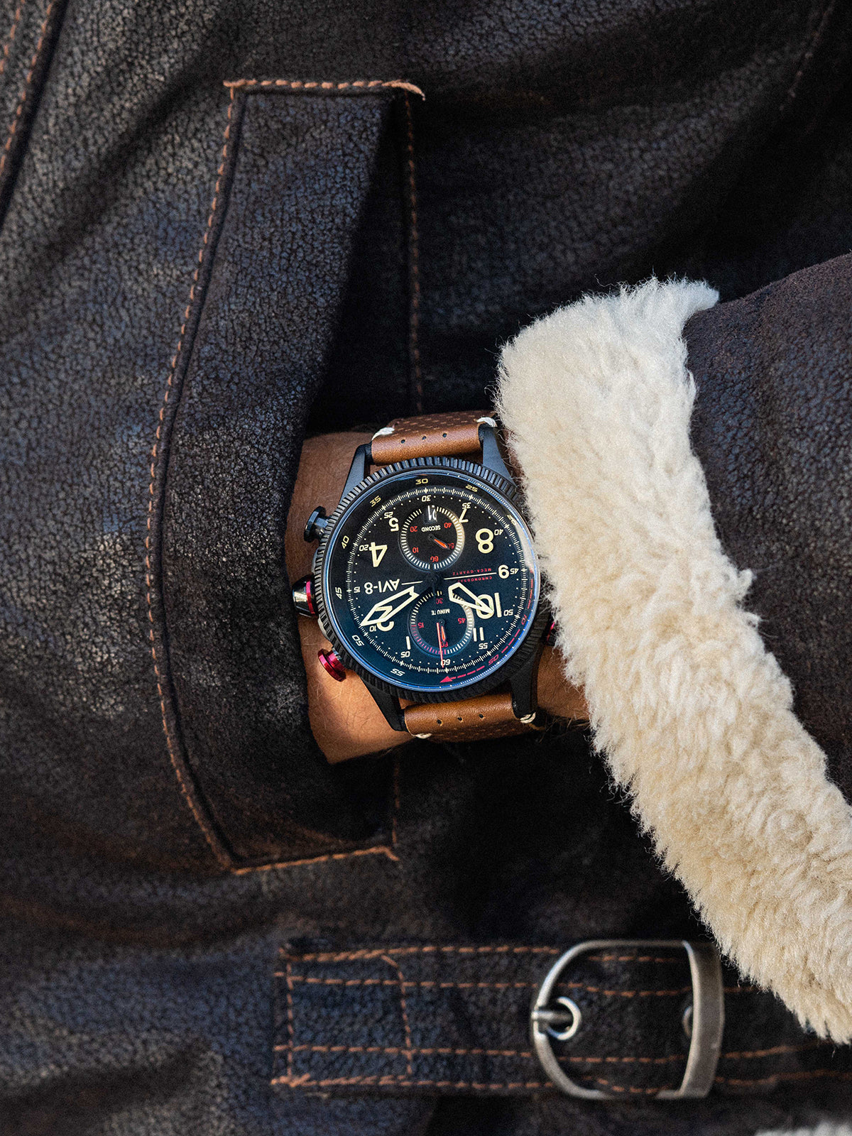 AVI-8 AVI-8 Hawker Hunter Duke Chronograph Men's Quartz Tangmere Watch AV-4080-04