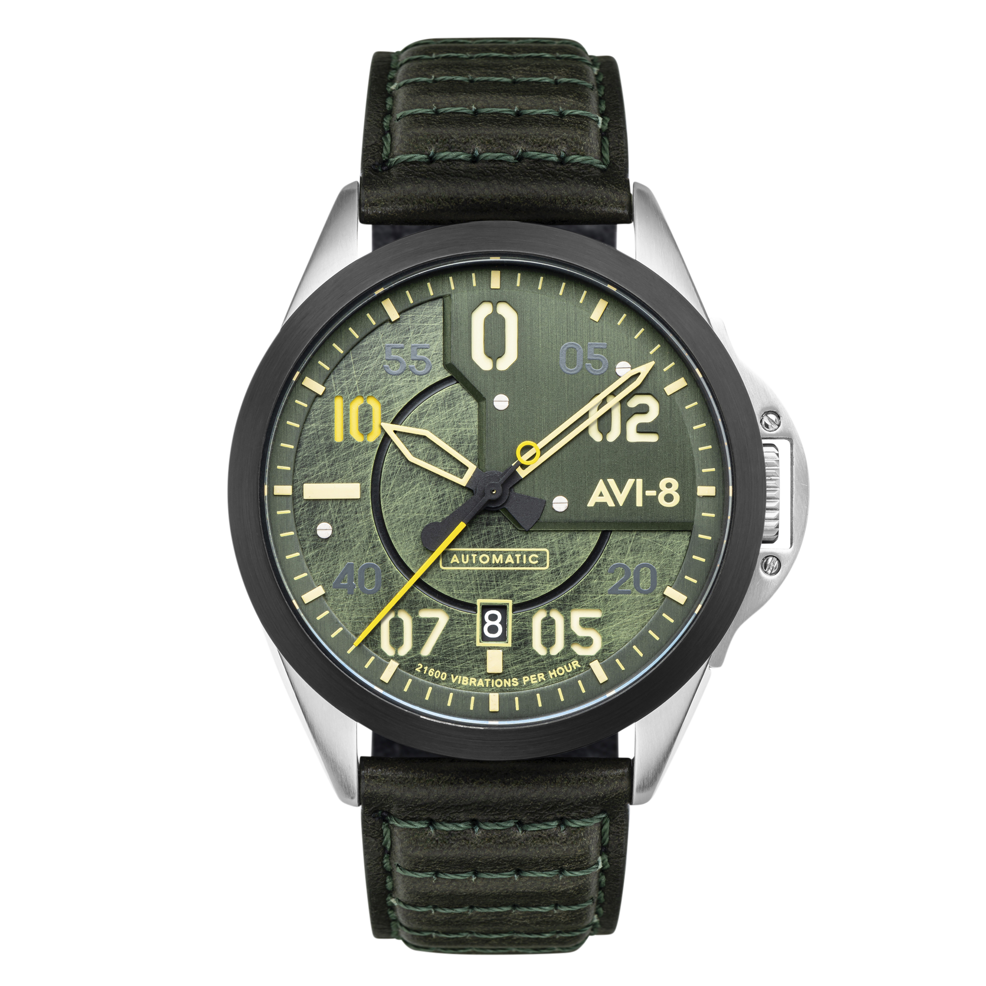 AVI-8 AVI-8 P-51 Mustang Men's Japanese Automatic Greentree Watch AV-4086-03