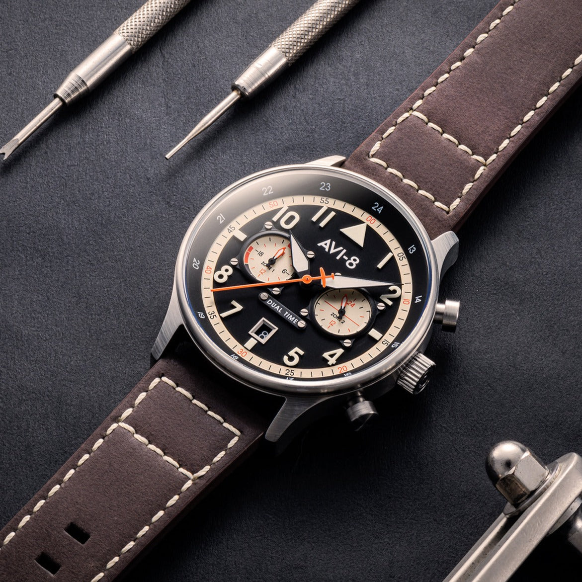 AVI-8 AVI-8 Pilot Hawker Hurricane Carey Men's Manston Japanese Quartz Manston Watch AV-4088-01