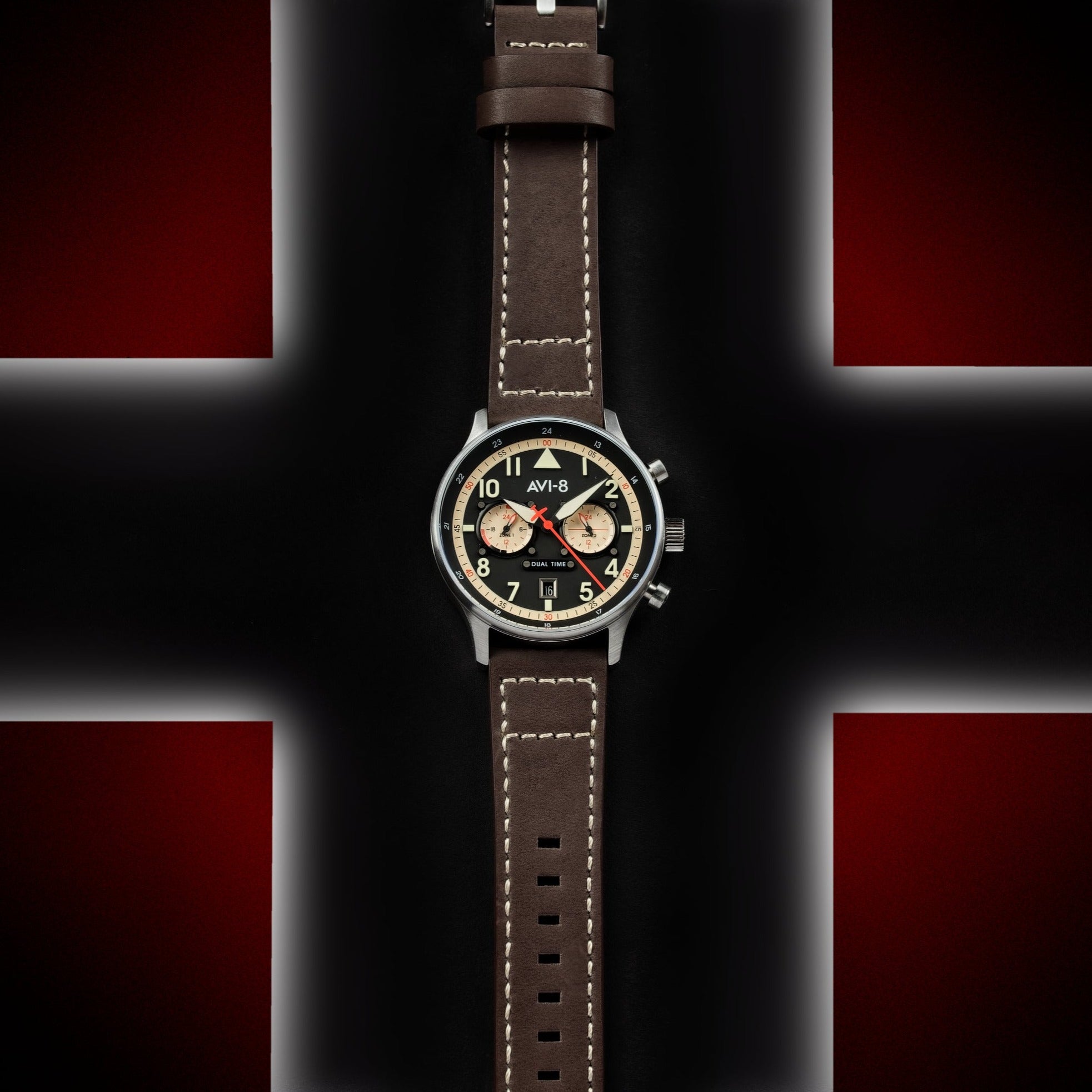 AVI-8 AVI-8 Pilot Hawker Hurricane Carey Men's Manston Japanese Quartz Manston Watch AV-4088-01