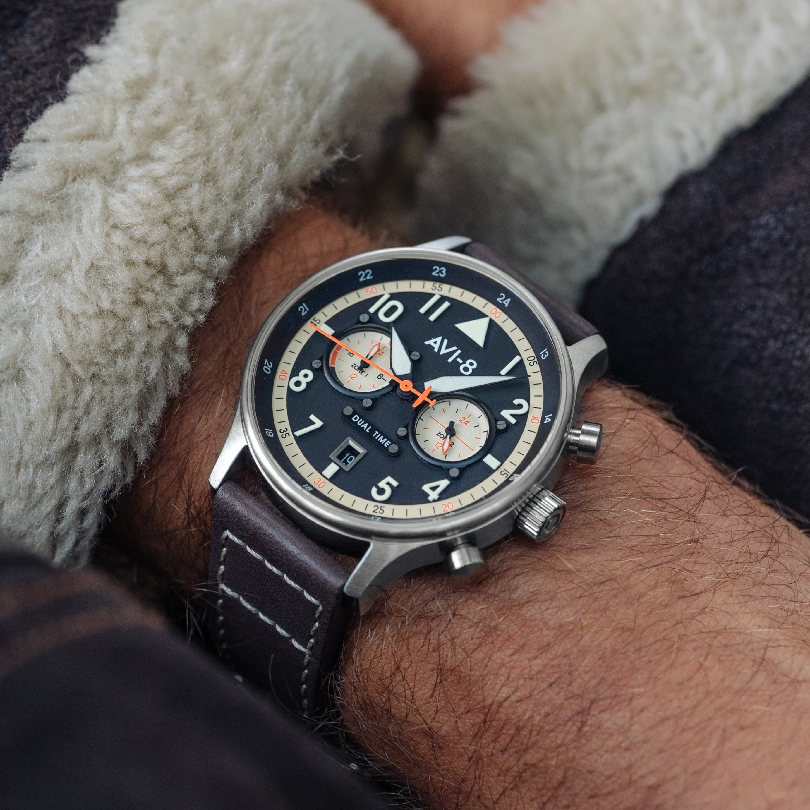 AVI-8 AVI-8 Pilot Hawker Hurricane Carey Men's Manston Japanese Quartz Manston Watch AV-4088-01