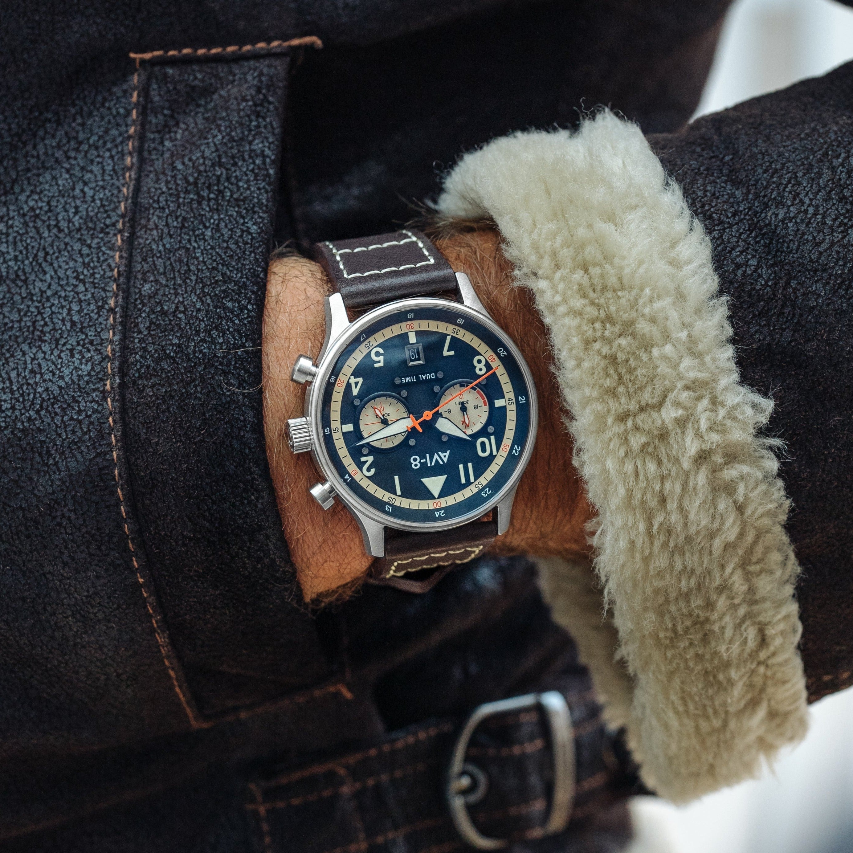AVI-8 AVI-8 Pilot Hawker Hurricane Carey Men's Manston Japanese Quartz Manston Watch AV-4088-01