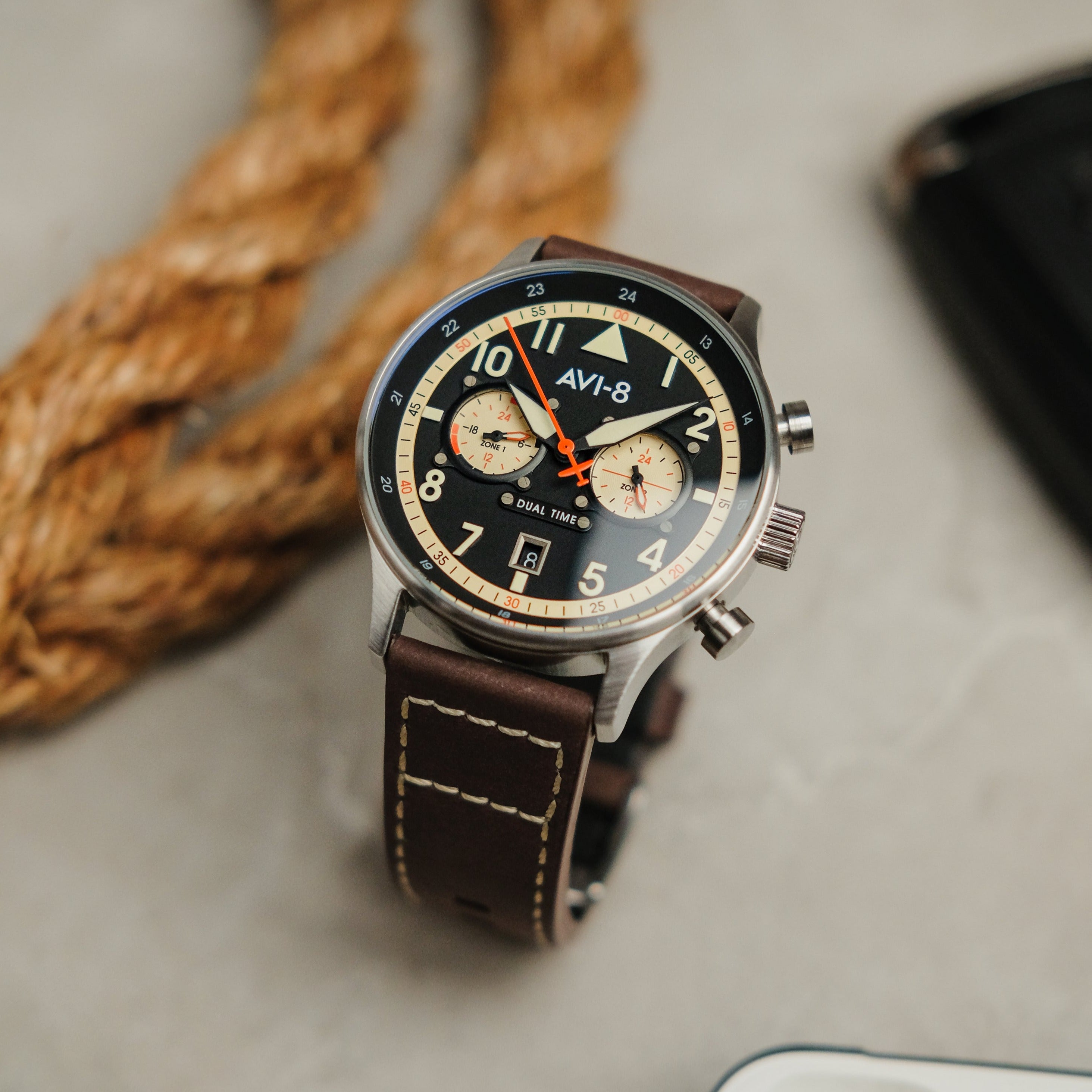 AVI-8 AVI-8 Pilot Hawker Hurricane Carey Men's Manston Japanese Quartz Manston Watch AV-4088-01