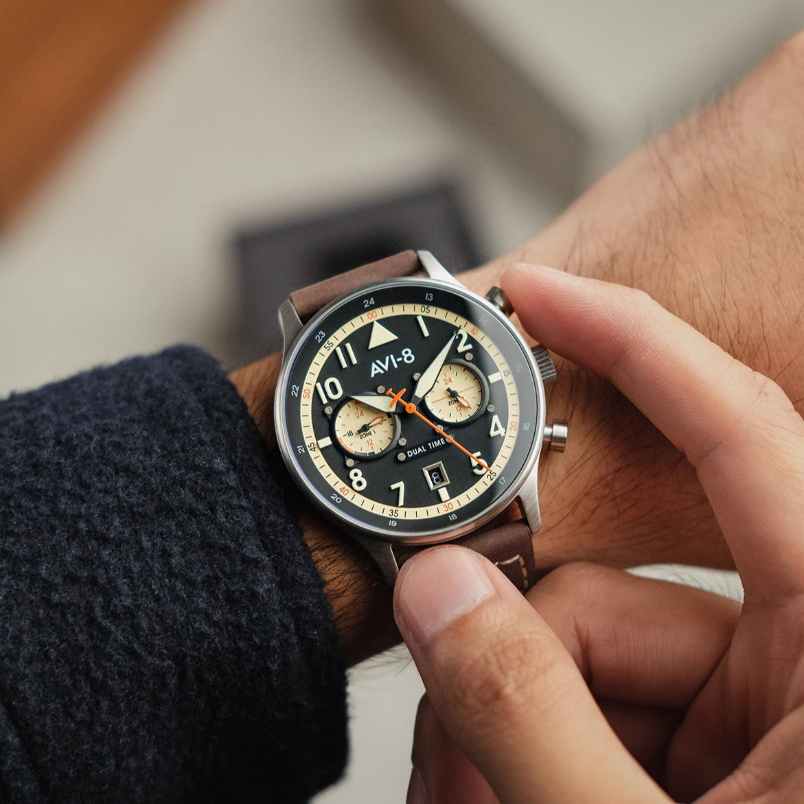 AVI-8 AVI-8 Pilot Hawker Hurricane Carey Men's Manston Japanese Quartz Manston Watch AV-4088-01