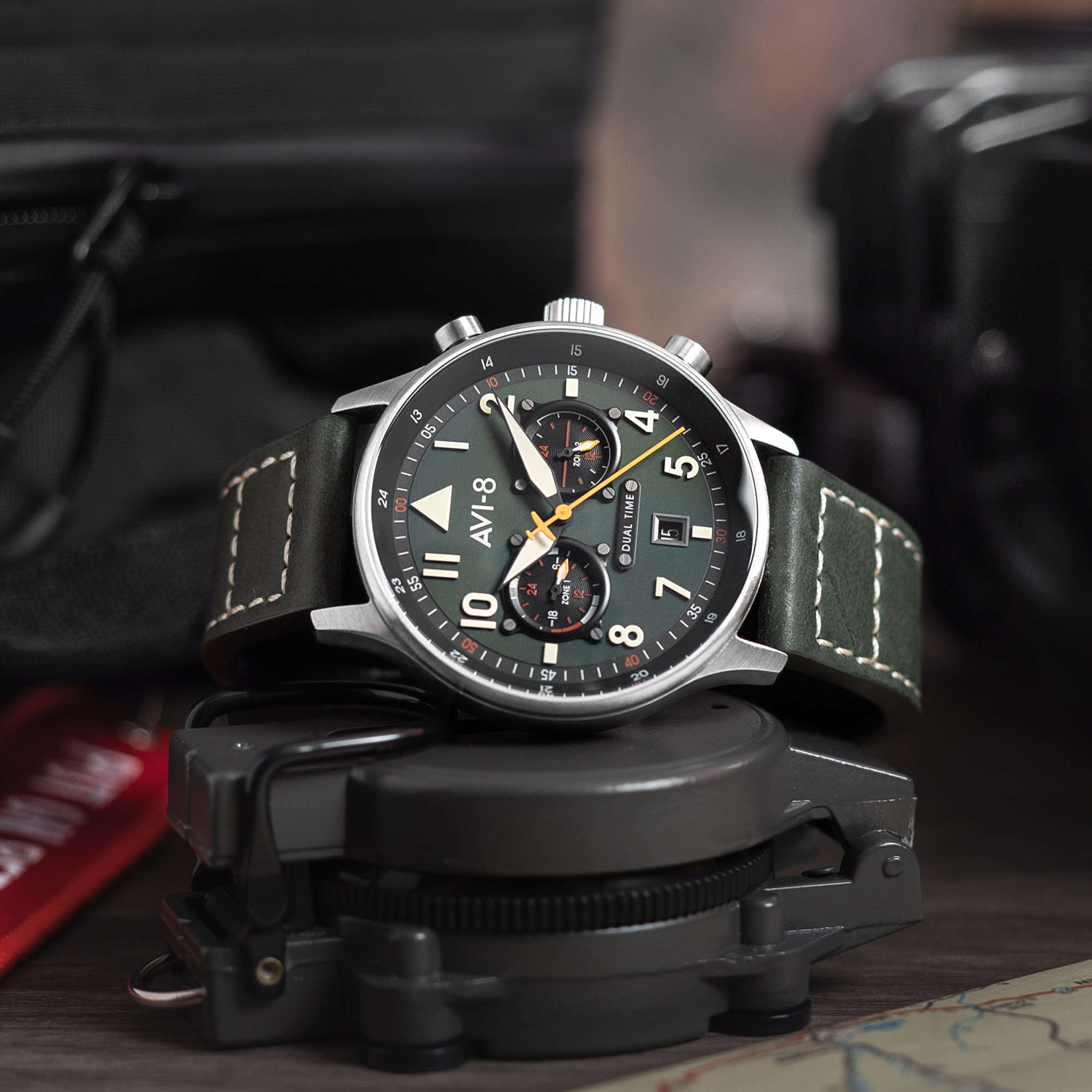 AVI-8 AVI-8 Pilot Hawker Hurricane Carey Men's Merville Japanese Quartz Merville Watch AV-4088-02