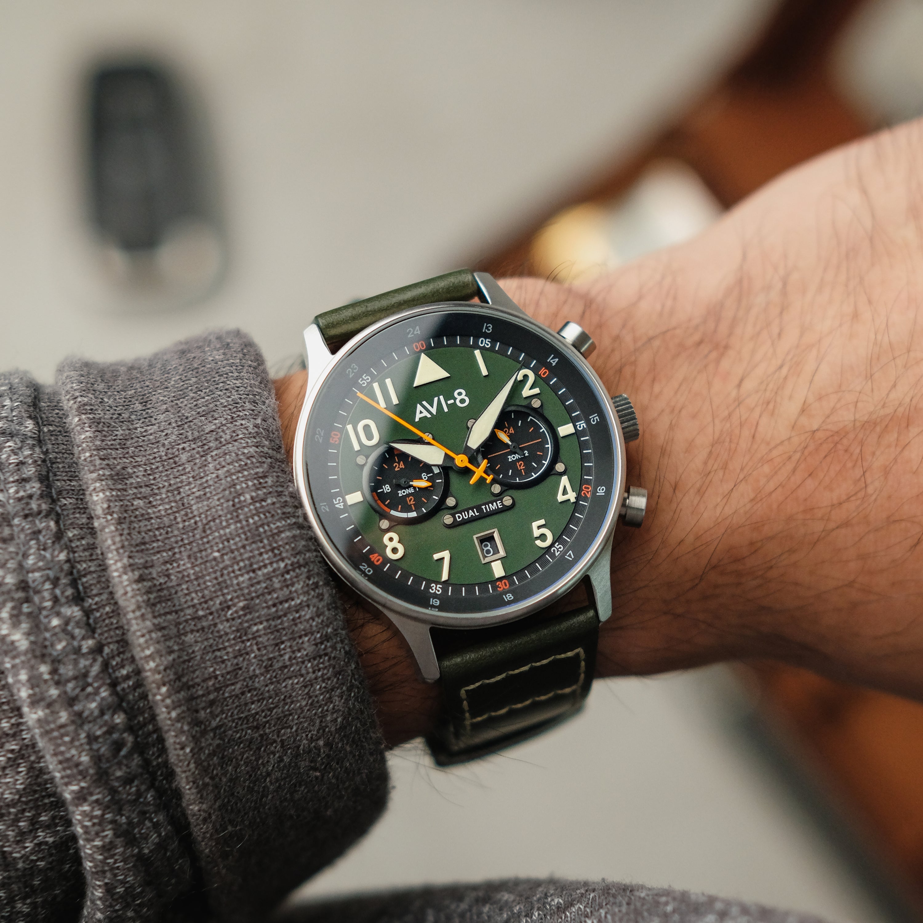 AVI-8 AVI-8 Pilot Hawker Hurricane Carey Men's Merville Japanese Quartz Merville Watch AV-4088-02