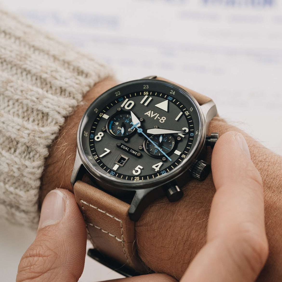 AVI-8 AVI-8 Pilot Hawker Hurricane Carey Men's Orissa Japanese Quartz Orissa Watch AV-4088-04