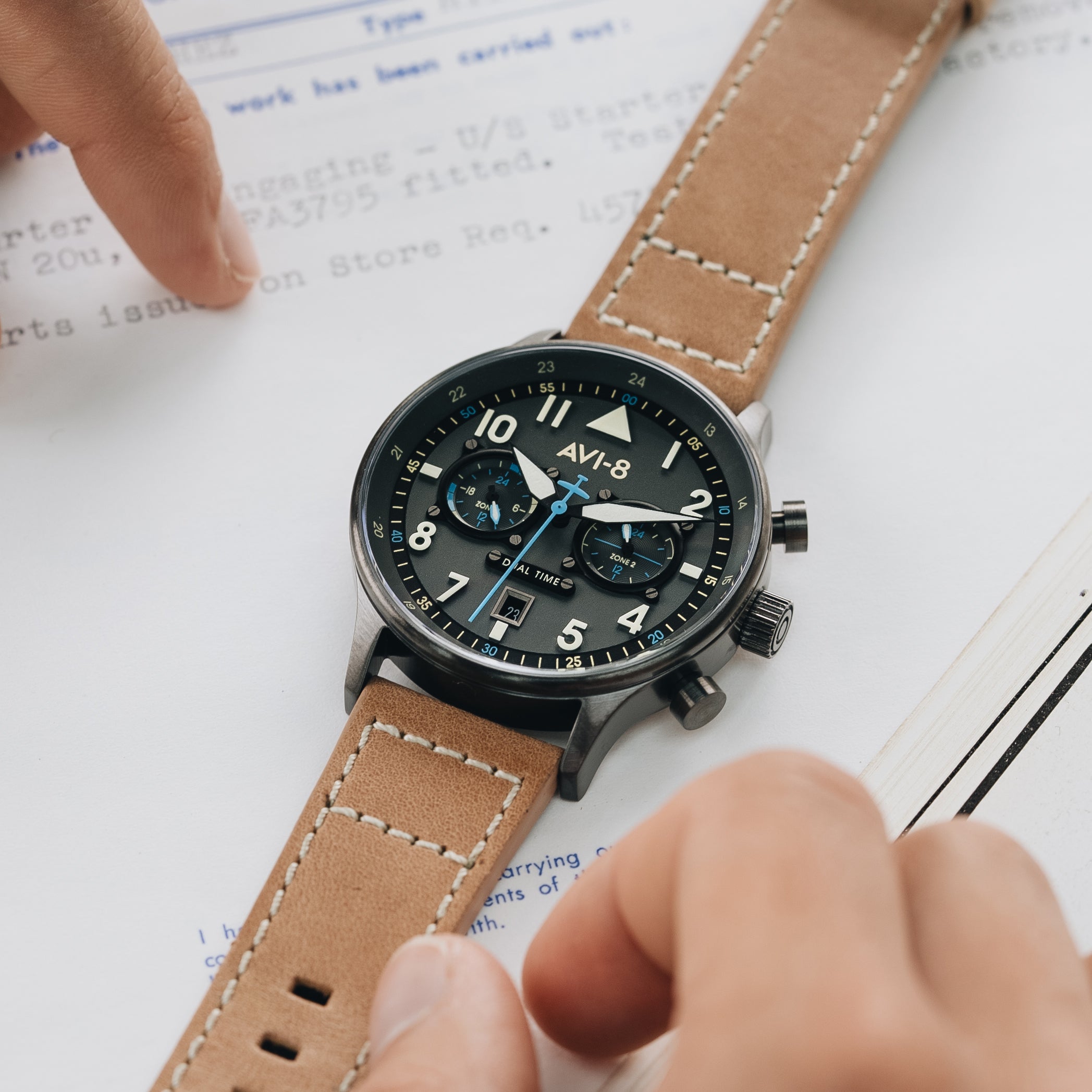 AVI-8 AVI-8 Pilot Hawker Hurricane Carey Men's Orissa Japanese Quartz Orissa Watch AV-4088-04