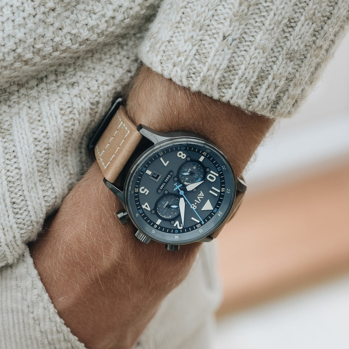 AVI-8 AVI-8 Pilot Hawker Hurricane Carey Men's Orissa Japanese Quartz Orissa Watch AV-4088-04