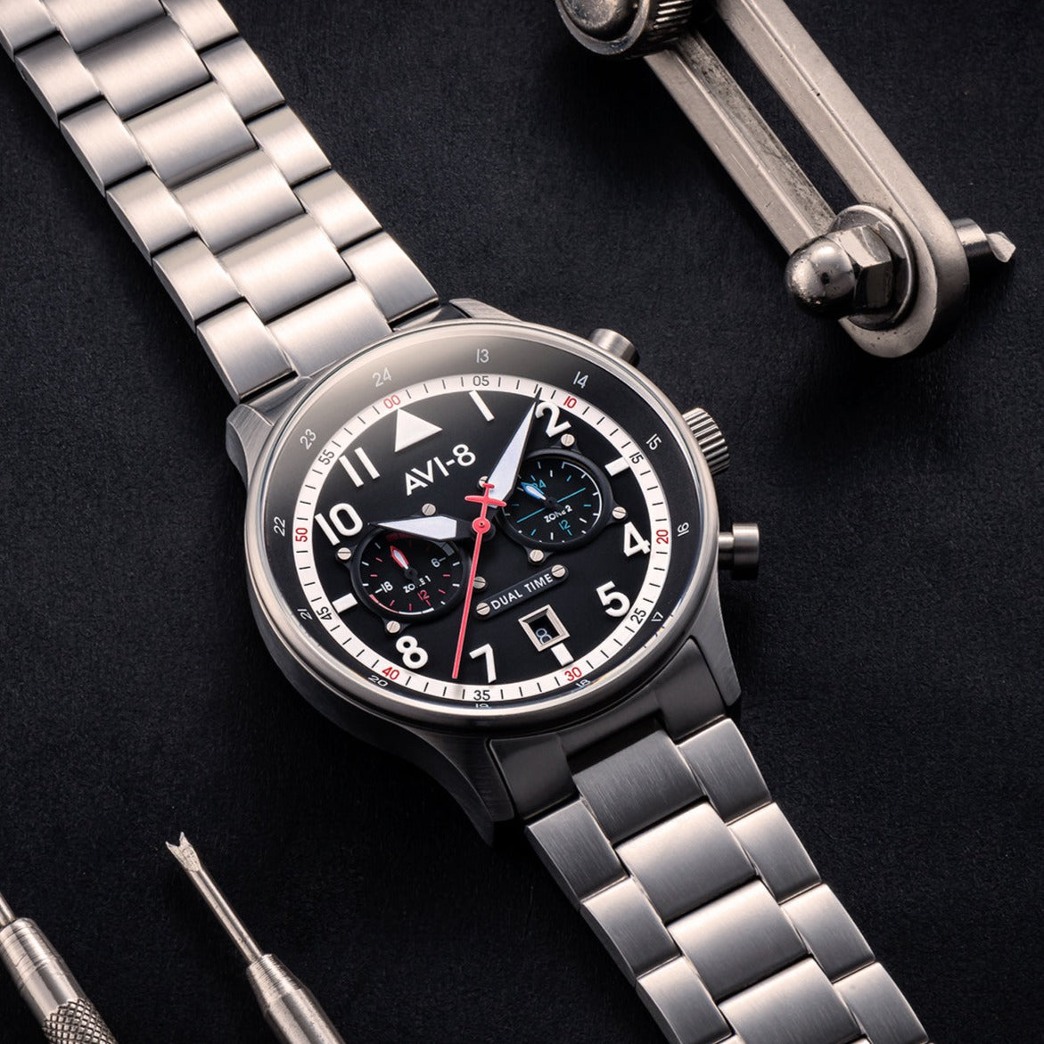 AVI-8 AVI-8 Pilot Hawker Hurricane Carey Men's Rangoon Japanese Quartz Rangoon Watch AV-4088-11