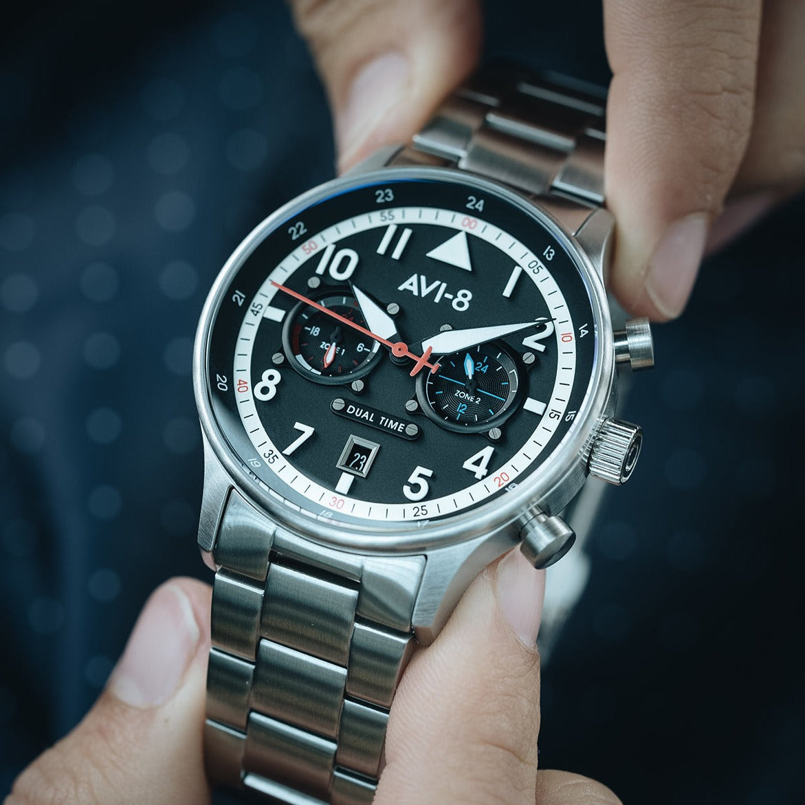 AVI-8 AVI-8 Pilot Hawker Hurricane Carey Men's Rangoon Japanese Quartz Rangoon Watch AV-4088-11