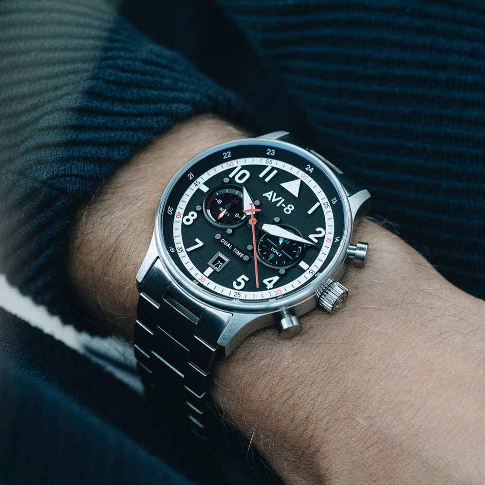 AVI-8 AVI-8 Pilot Hawker Hurricane Carey Men's Rangoon Japanese Quartz Rangoon Watch AV-4088-11