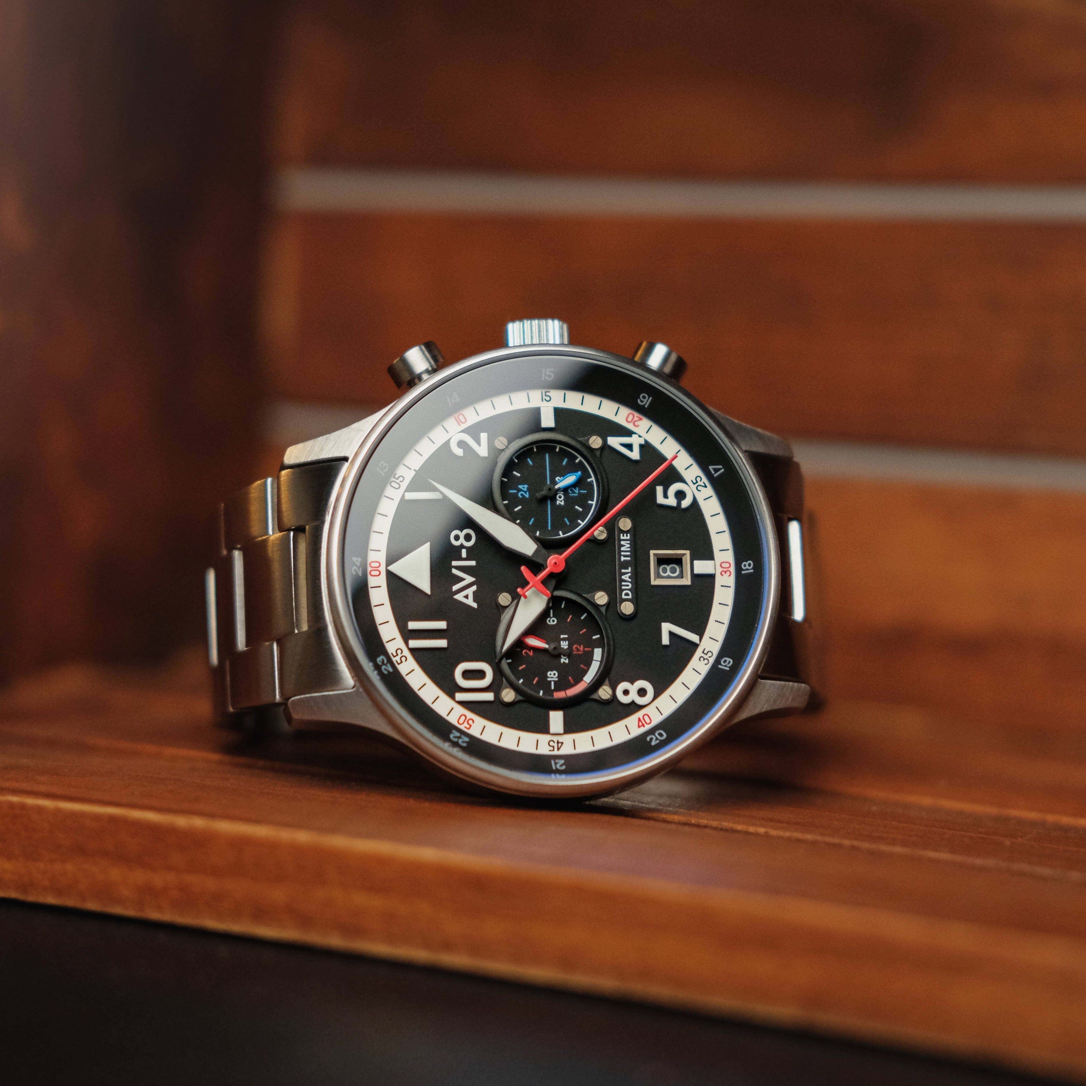 AVI-8 AVI-8 Pilot Hawker Hurricane Carey Men's Rangoon Japanese Quartz Rangoon Watch AV-4088-11