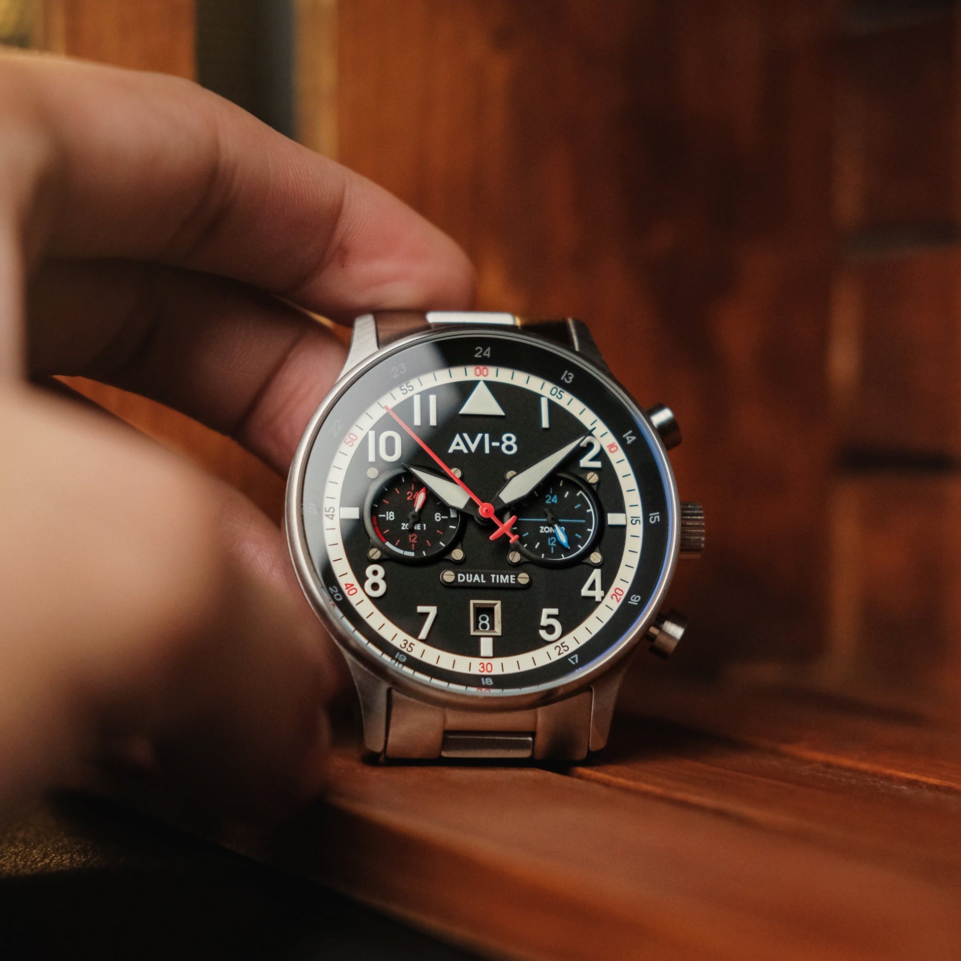 AVI-8 AVI-8 Pilot Hawker Hurricane Carey Men's Rangoon Japanese Quartz Rangoon Watch AV-4088-11