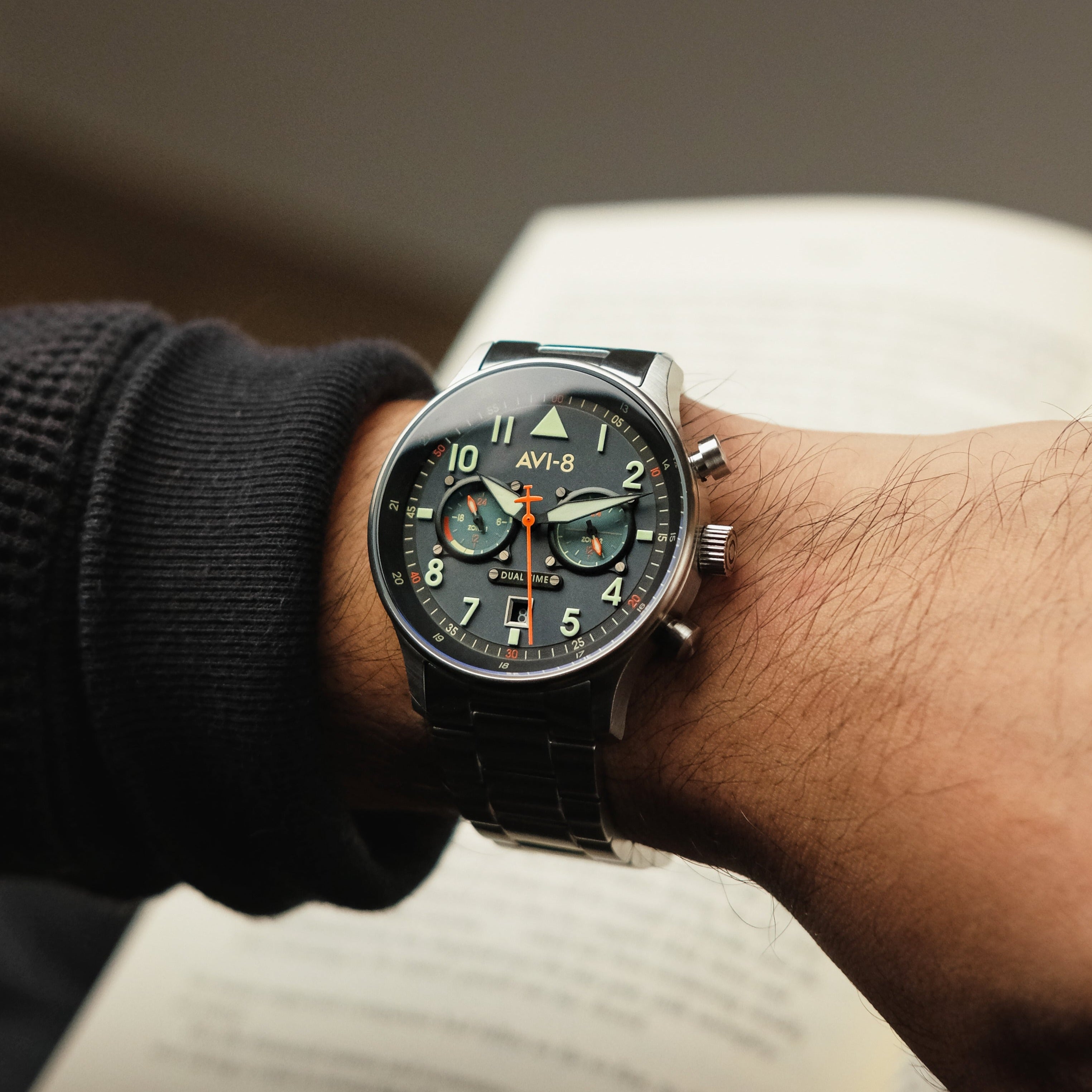 AVI-8 AVI-8 Pilot Hawker Hurricane Carey Men's Gutersloh Japanese Quartz Gutersloh Watch AV-4088-22